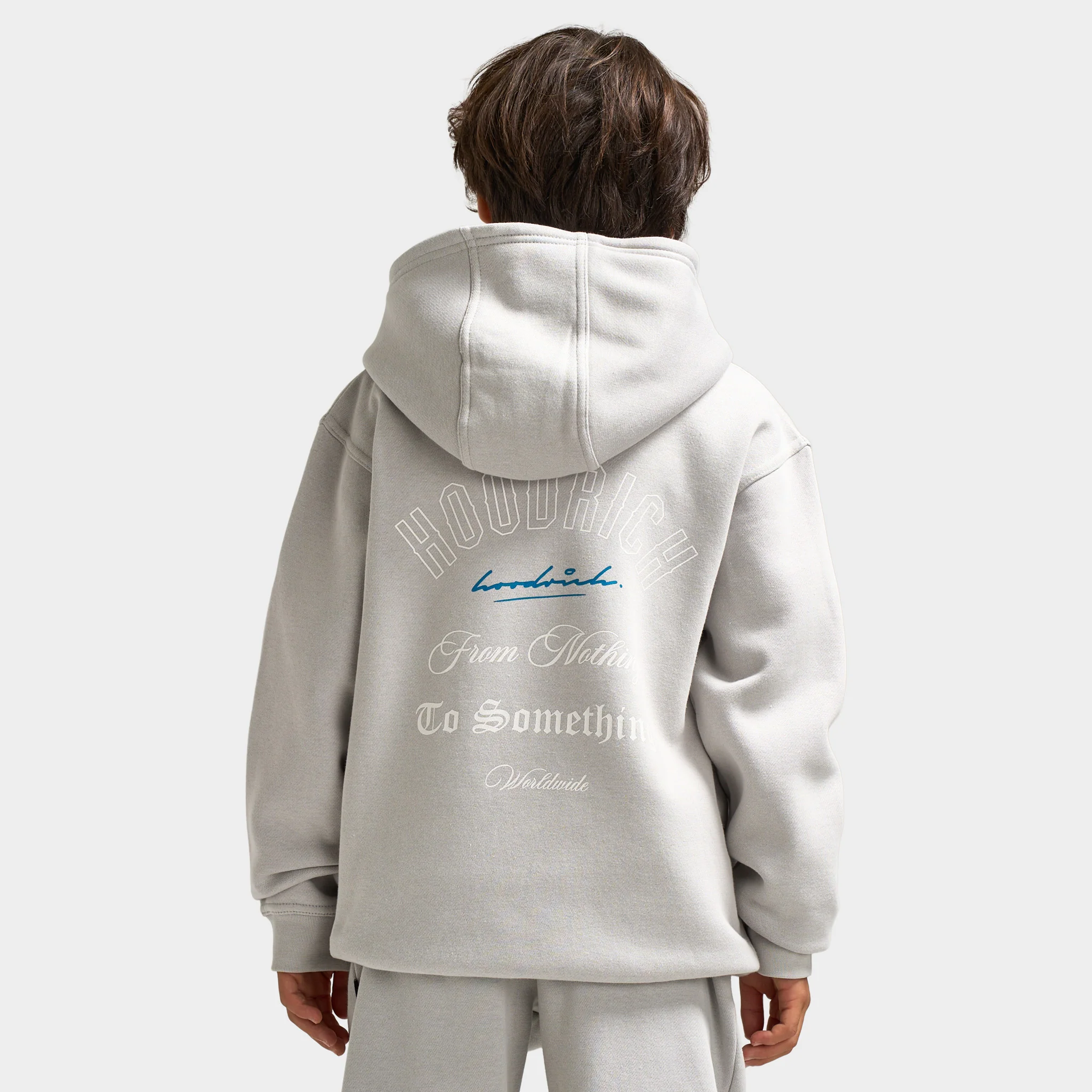 Hoodrich Juniors' Lynk Pullover Hoodie Quiet Gray / White  - Blue Danube - Image 2