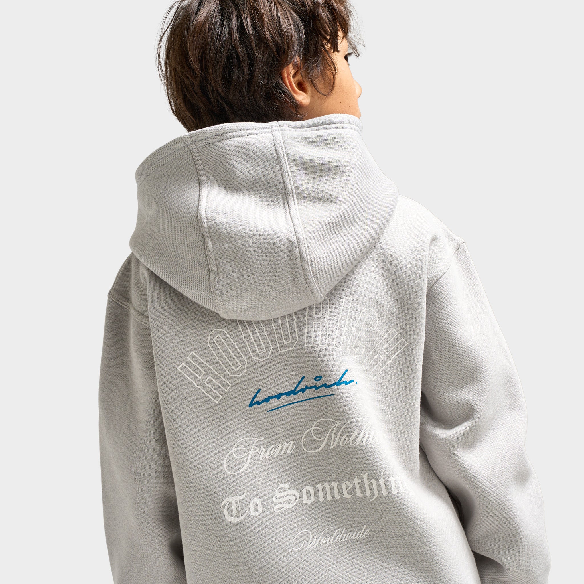 Hoodrich Juniors' Lynk Pullover Hoodie Quiet Gray / White  - Blue Danube - Image 4