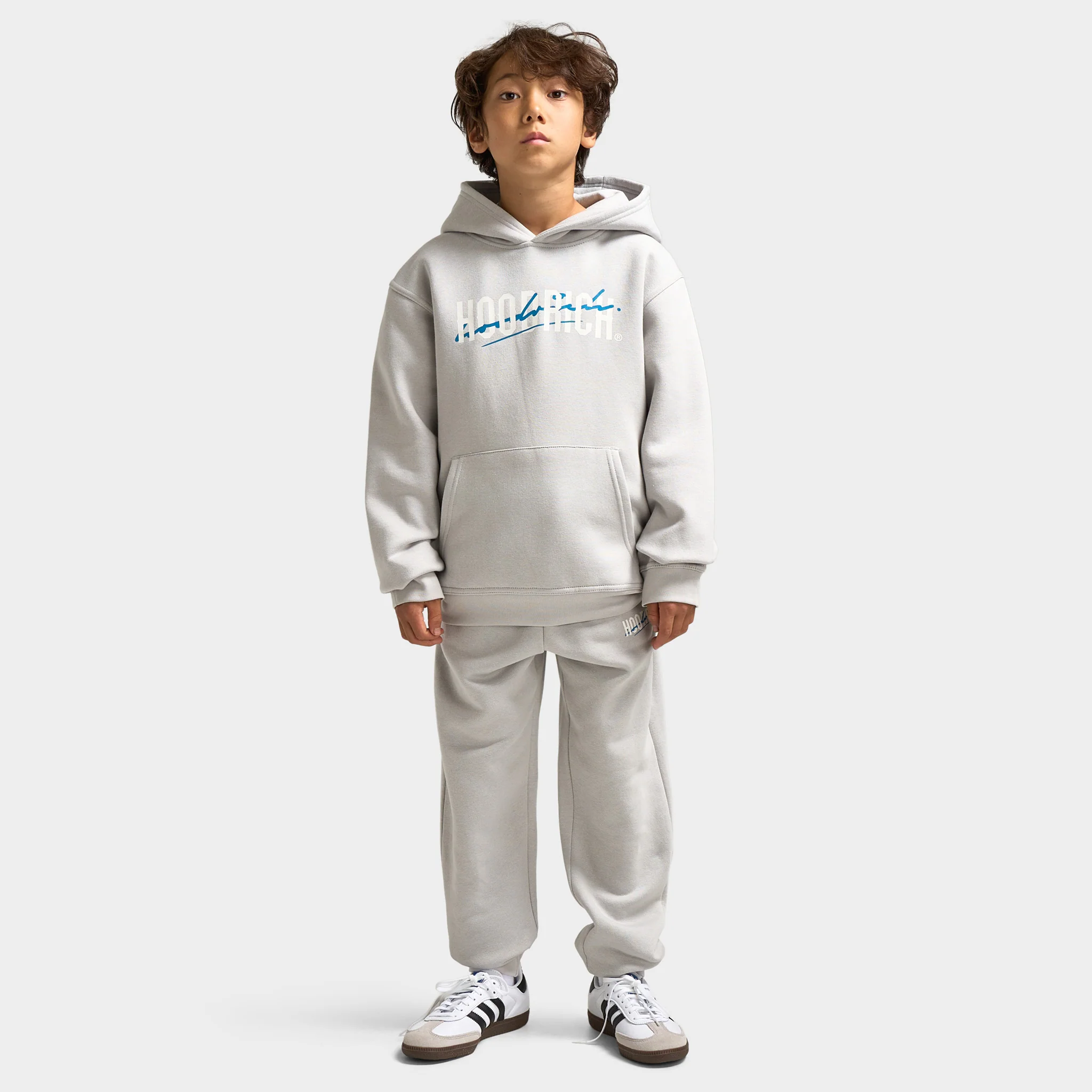 Hoodrich Juniors' Lynk Pullover Hoodie Quiet Gray / White  - Blue Danube - Image 6
