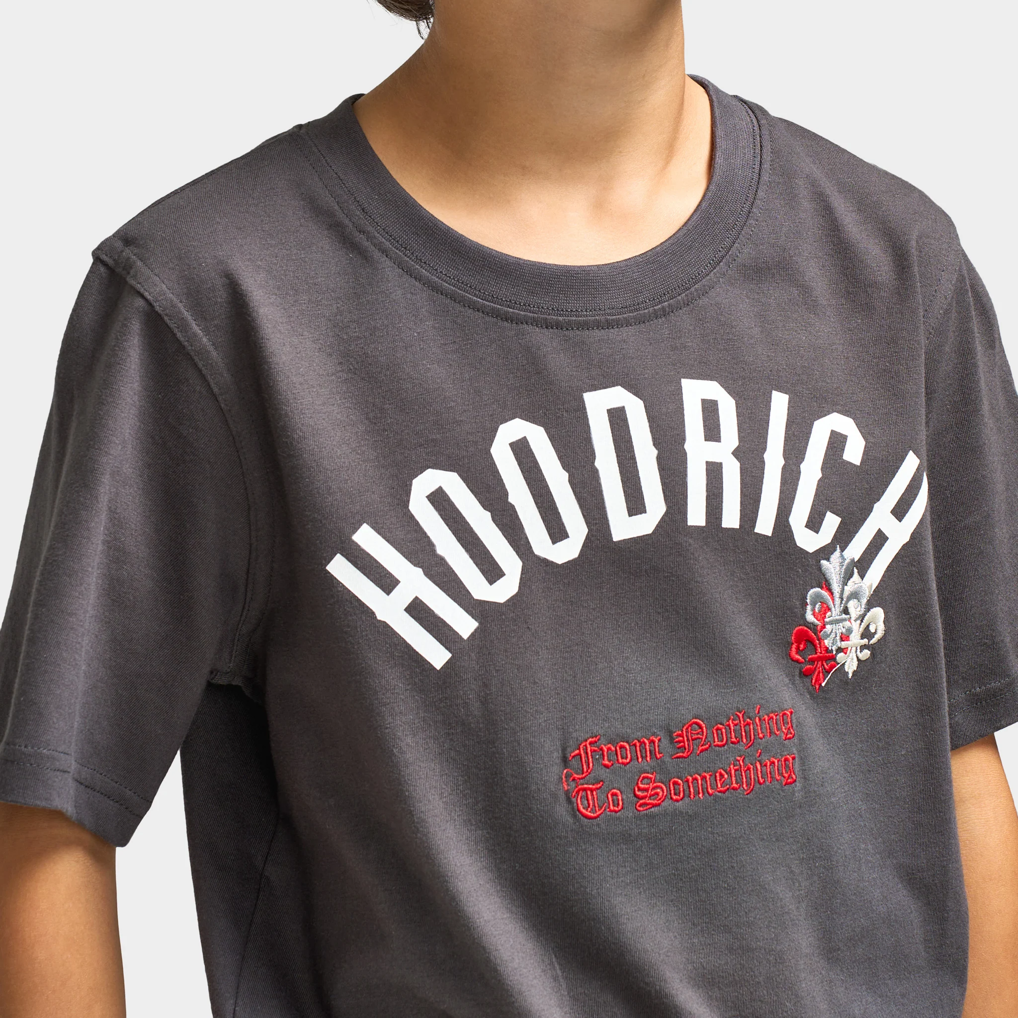 Hoodrich Juniors' Shadow Graphic Tee Asphalt / White - Lychee - Image 3