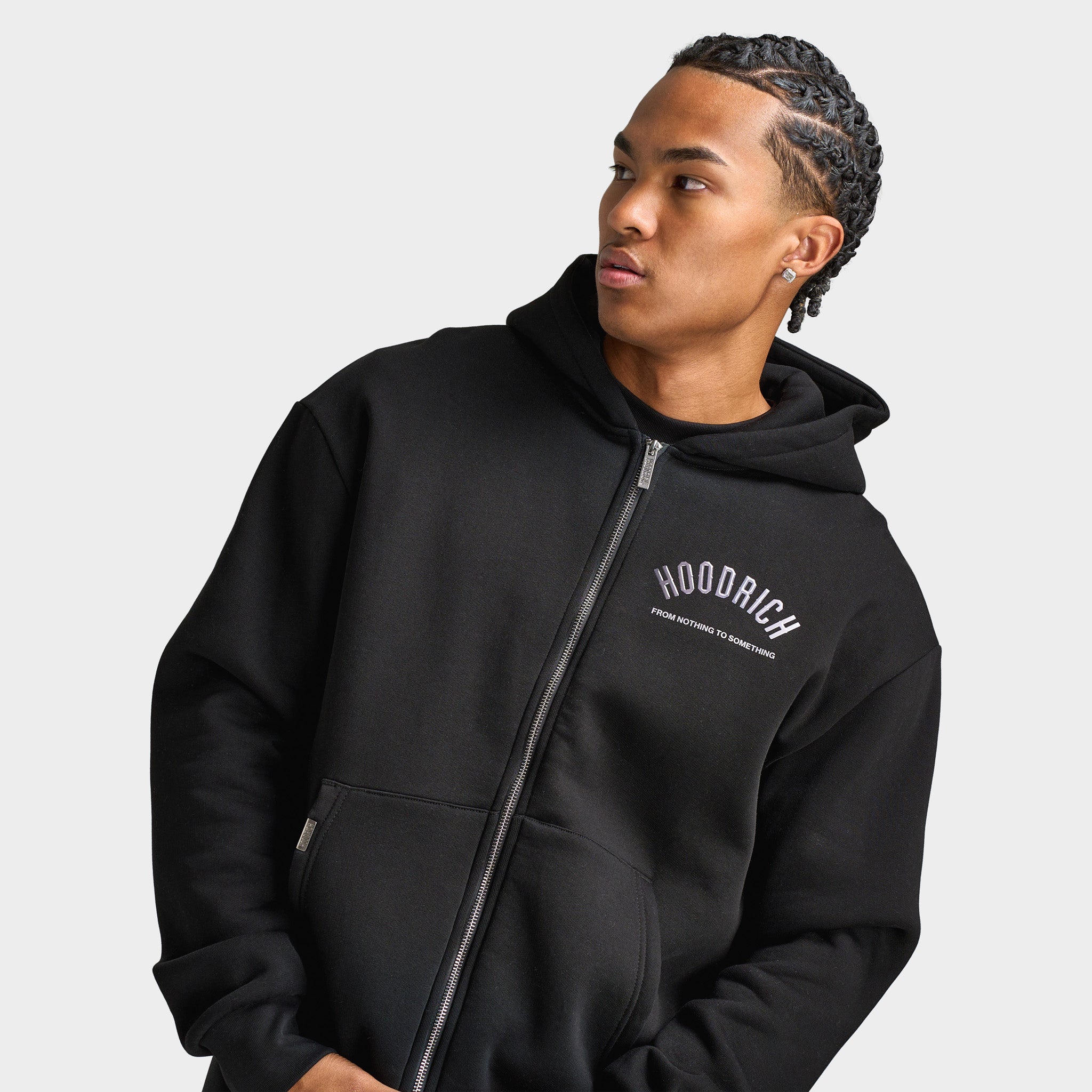 Hoodrich Lava Full-Zip Hoodie / Black - Image 3