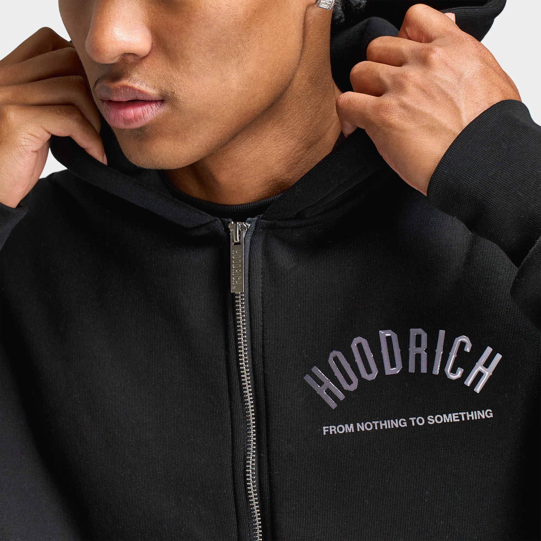 Hoodrich Lava Full-Zip Hoodie / Black - Image 4