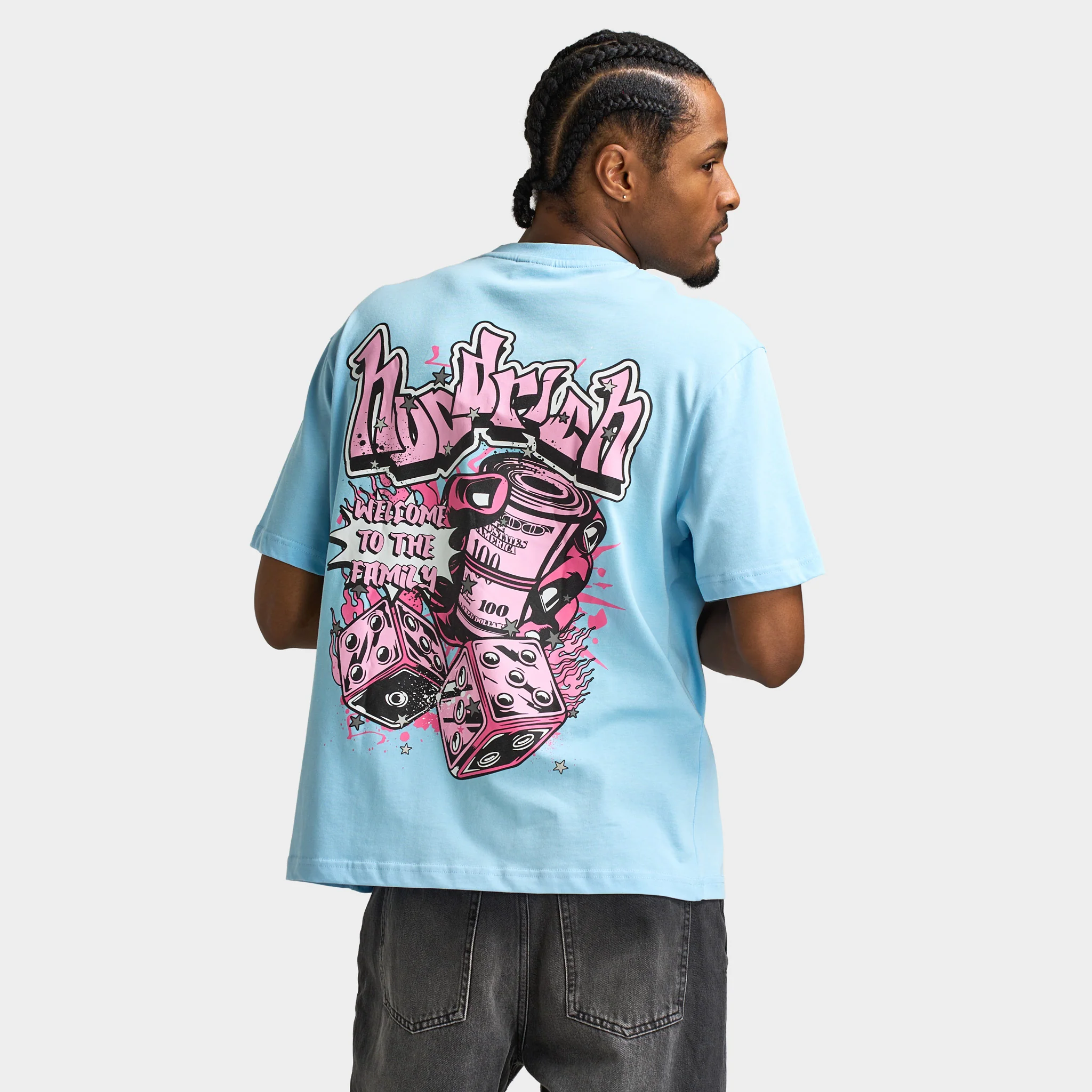 Hoodrich Luxeorb Oversized T-shirt / Clear Sky - Image 2