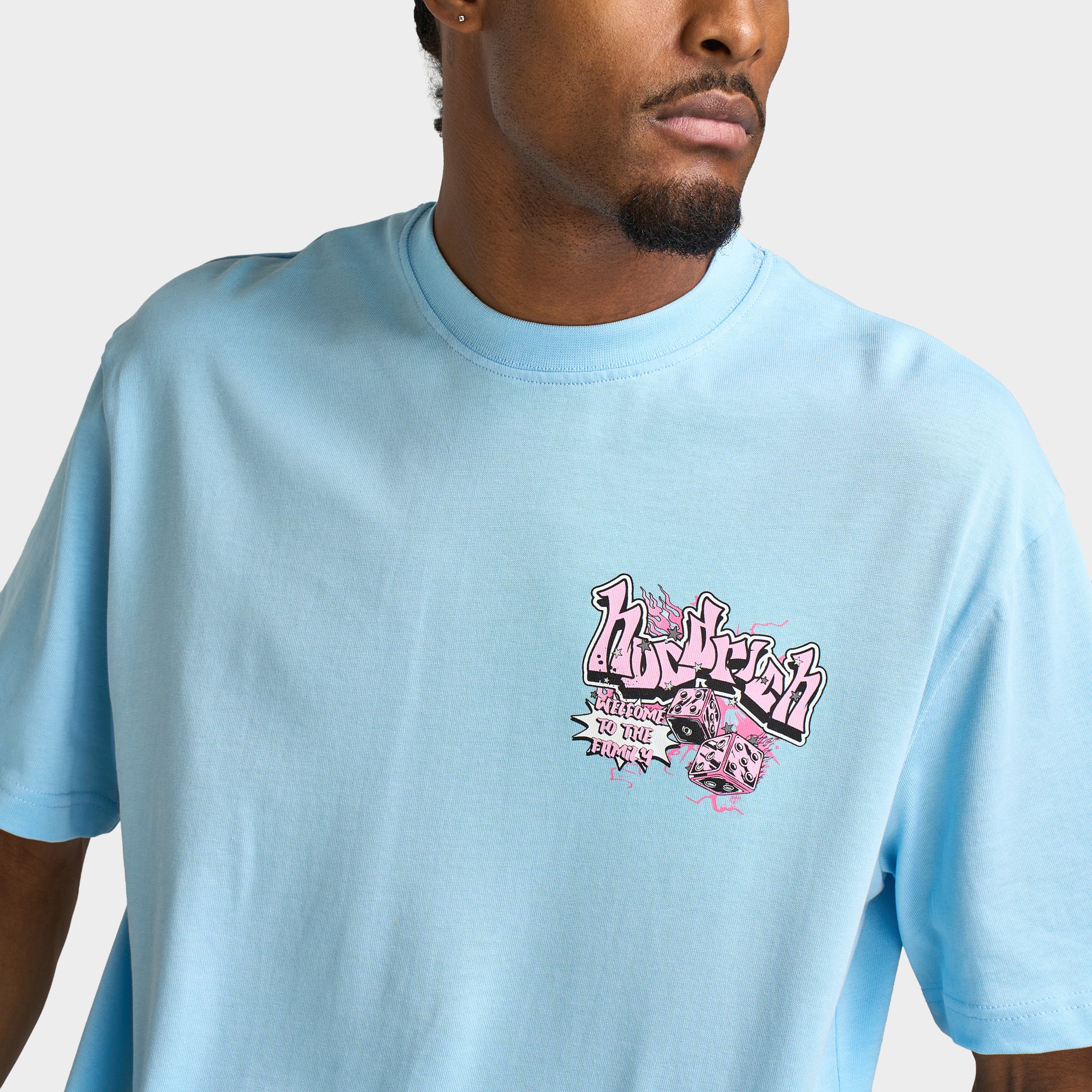 Hoodrich Luxeorb Oversized T-shirt / Clear Sky - Image 4