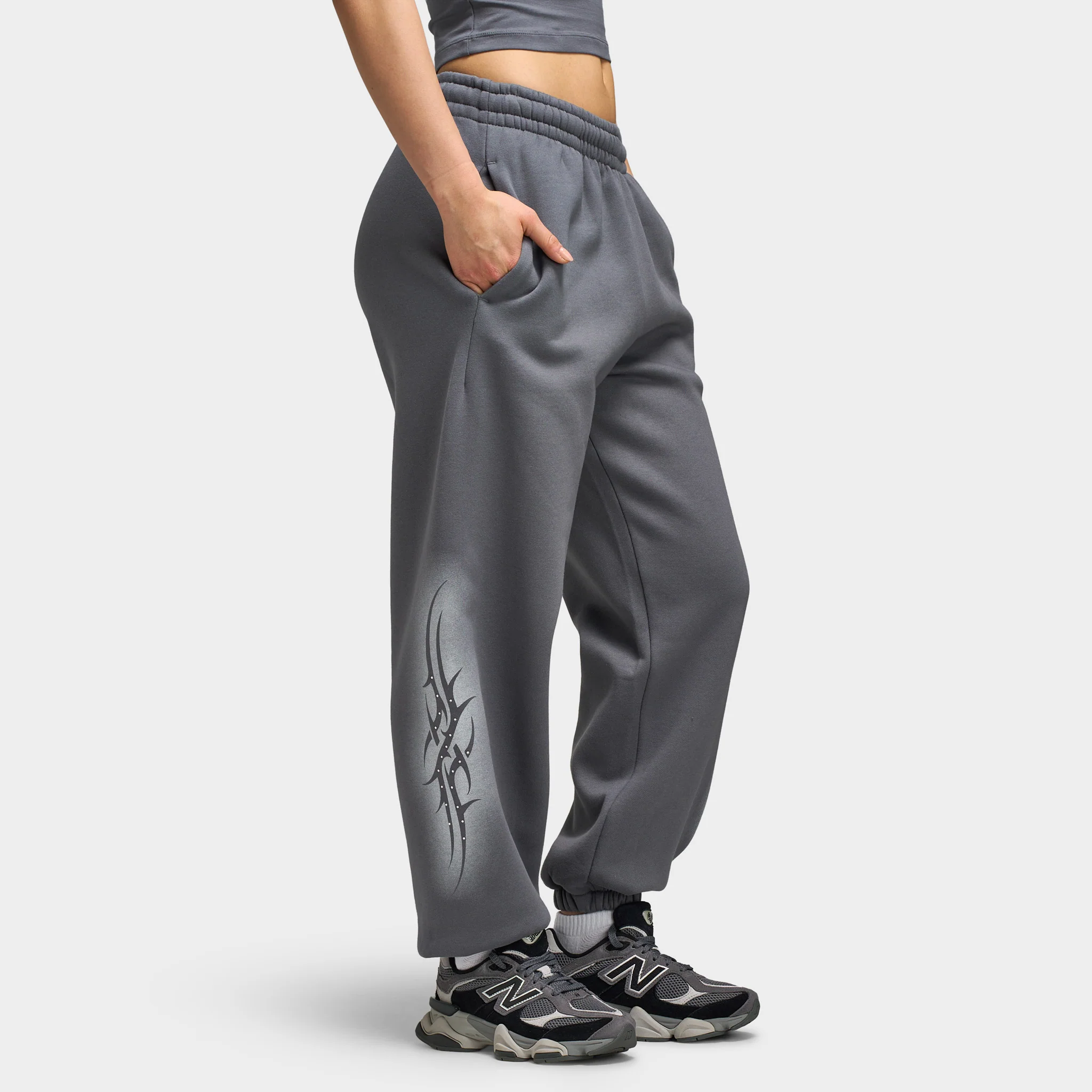 Hoodrich Luz Oversized Joggers / Grey - Image 5
