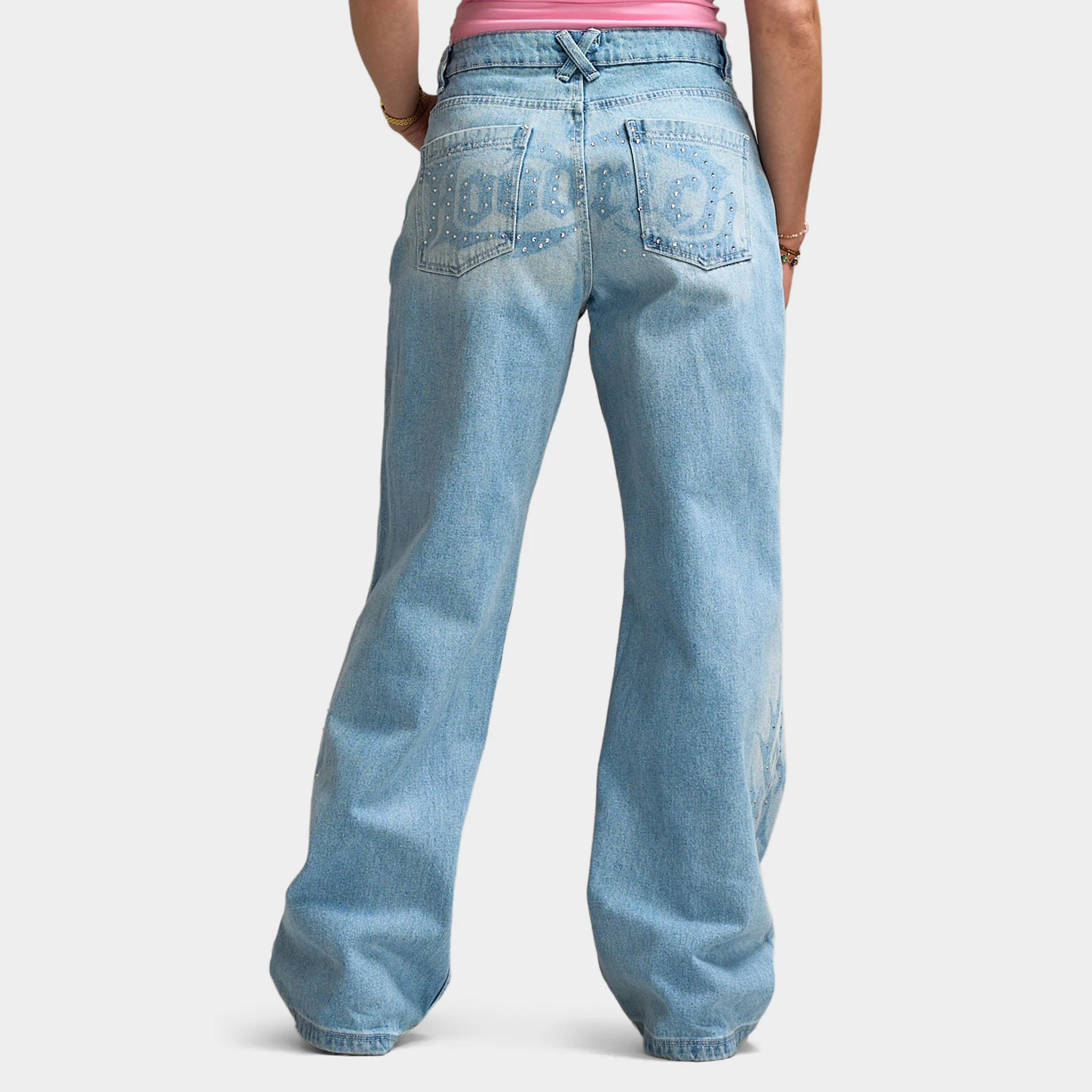 Hoodrich Luz Wide Leg Jeans / Blue - Image 4