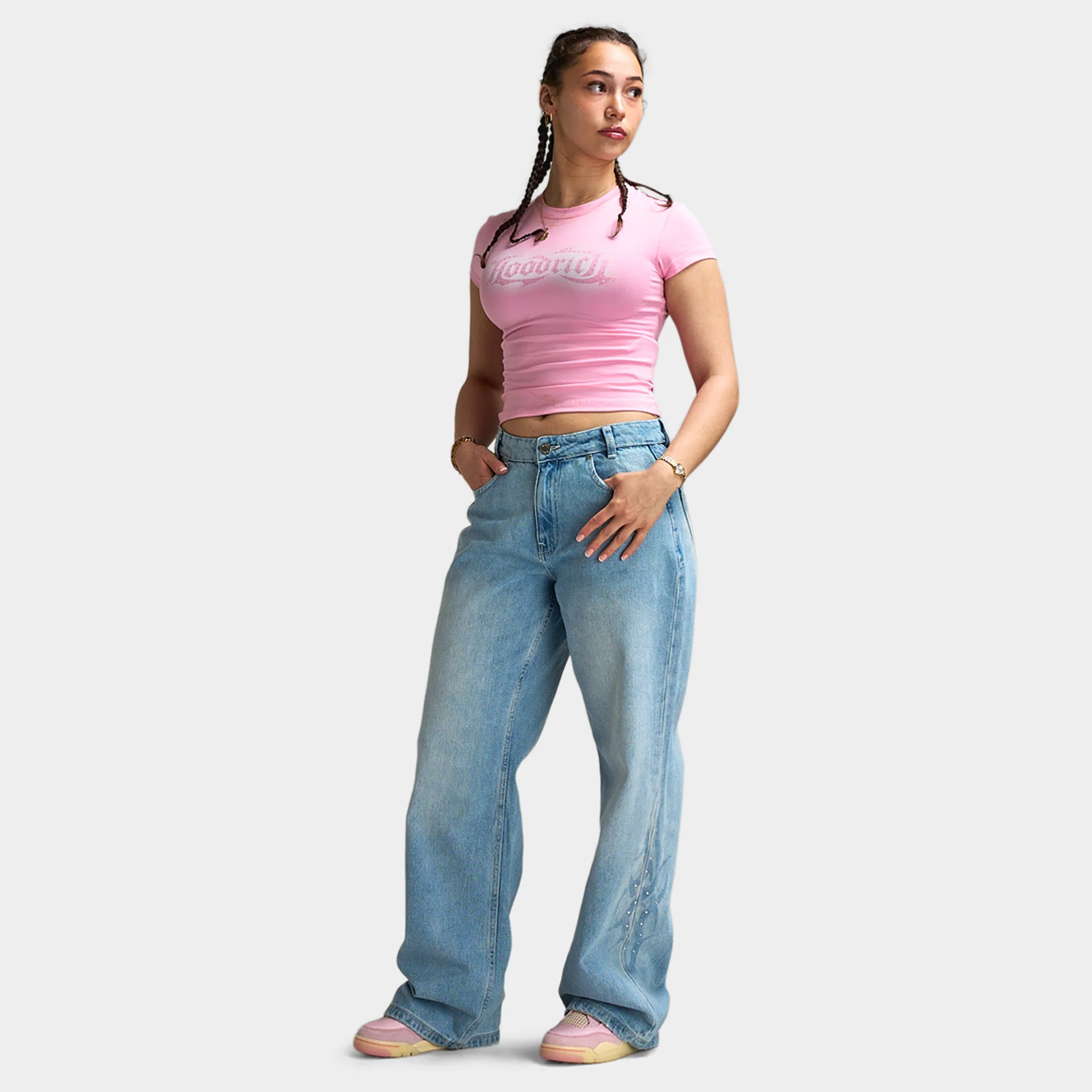 Hoodrich Luz Wide Leg Jeans / Blue - Image 6