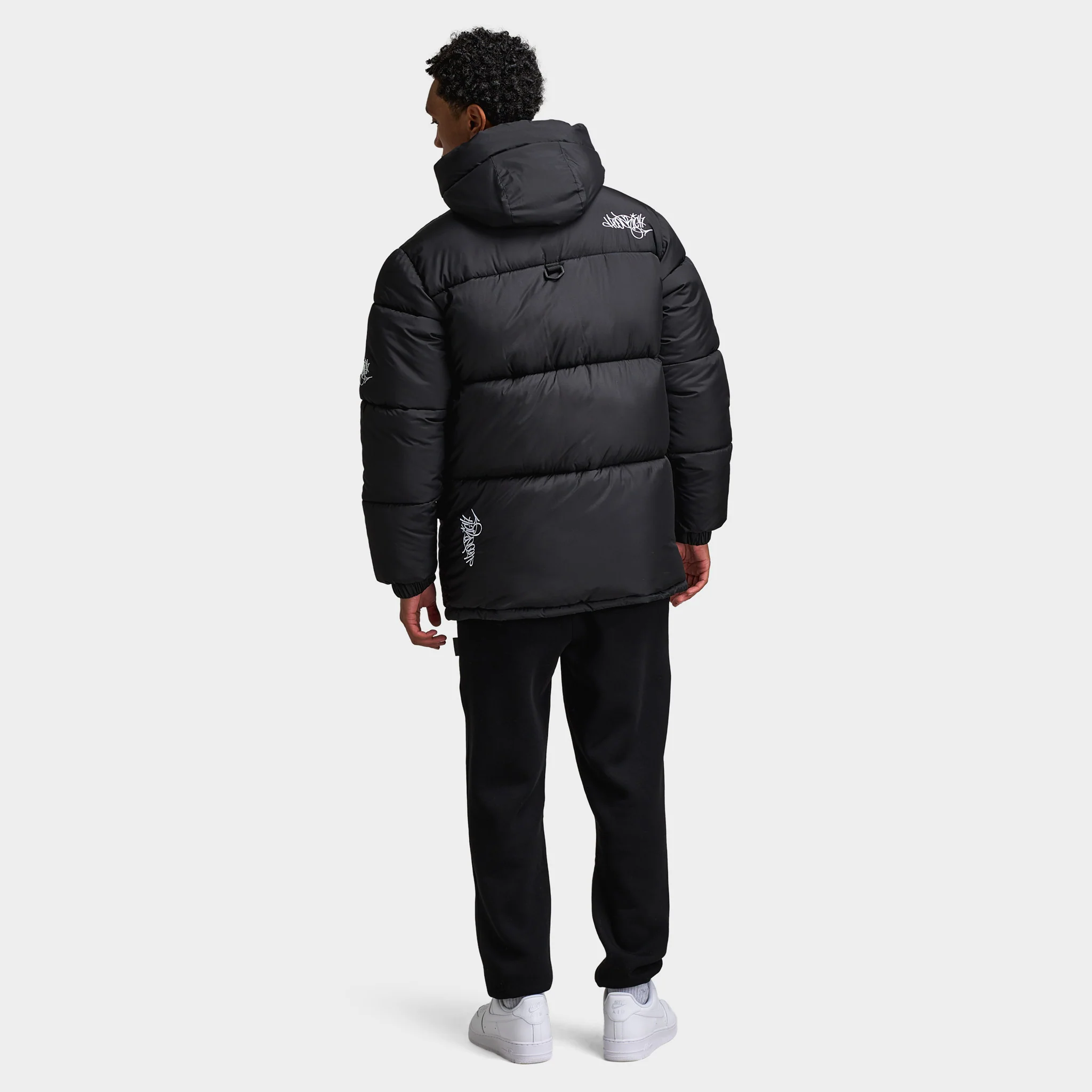 Hoodrich Multi Tag Parka Black / White - Image 5