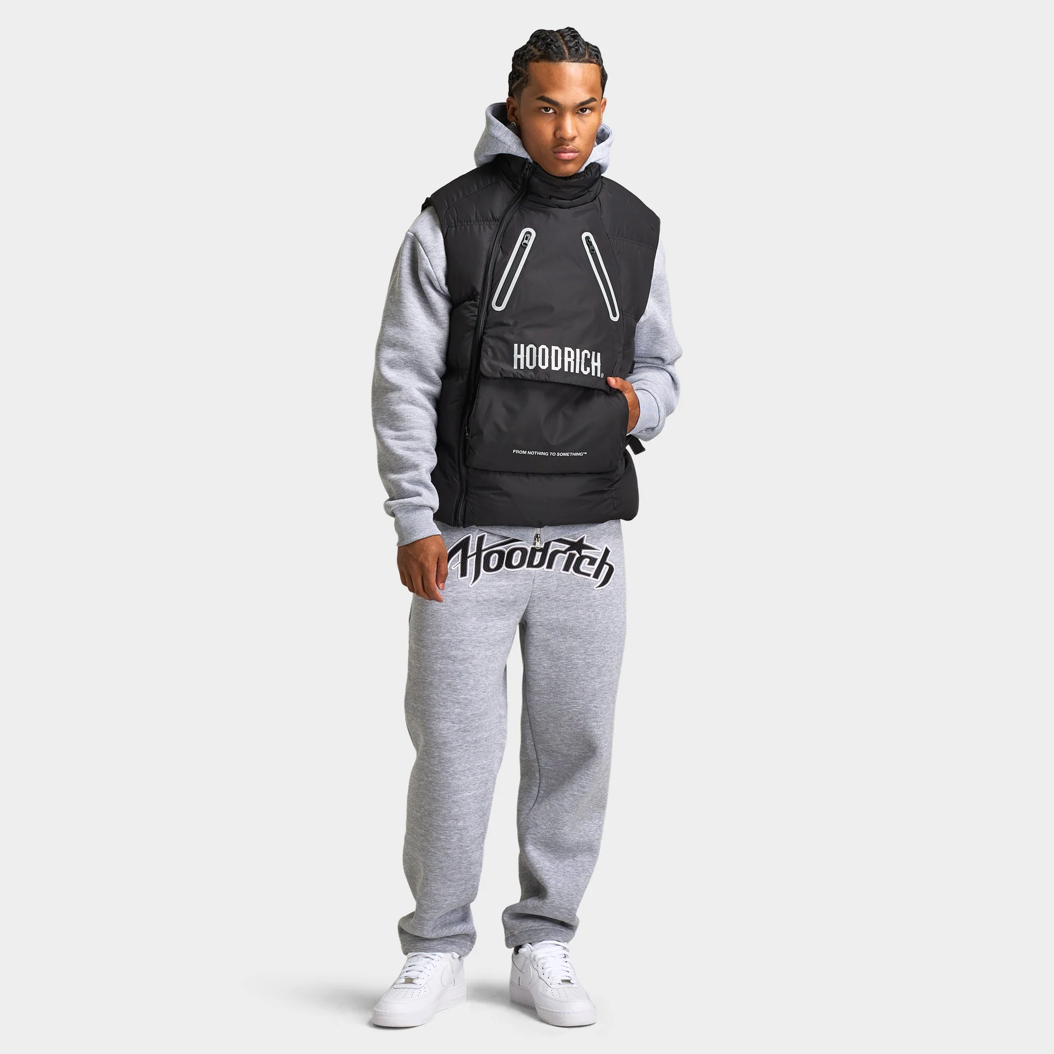 Hoodrich OG Aurora Gilet Black / White - Reflective - Image 8
