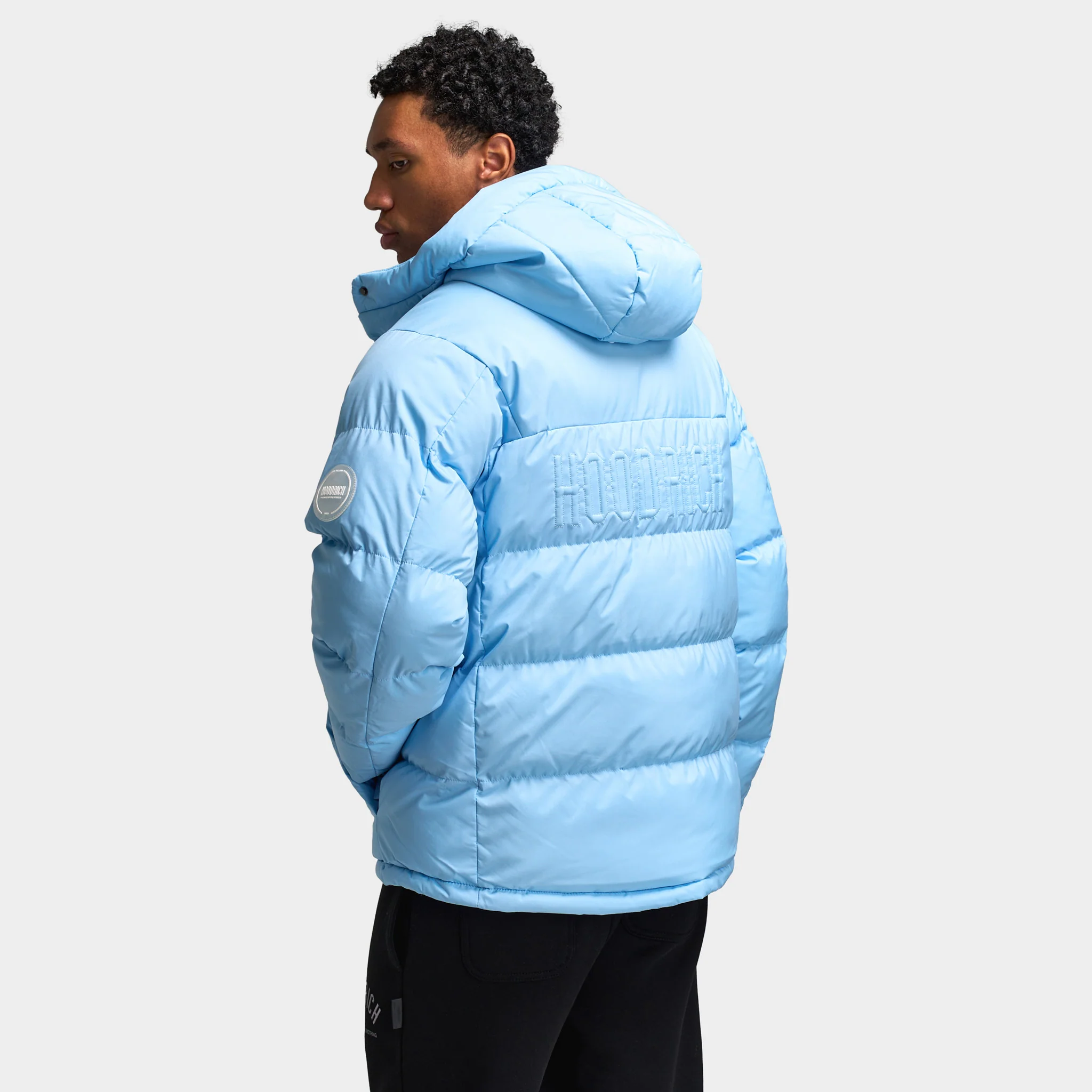 Hoodrich Phenom Puffer Jacket Clear Sky / White - Image 2