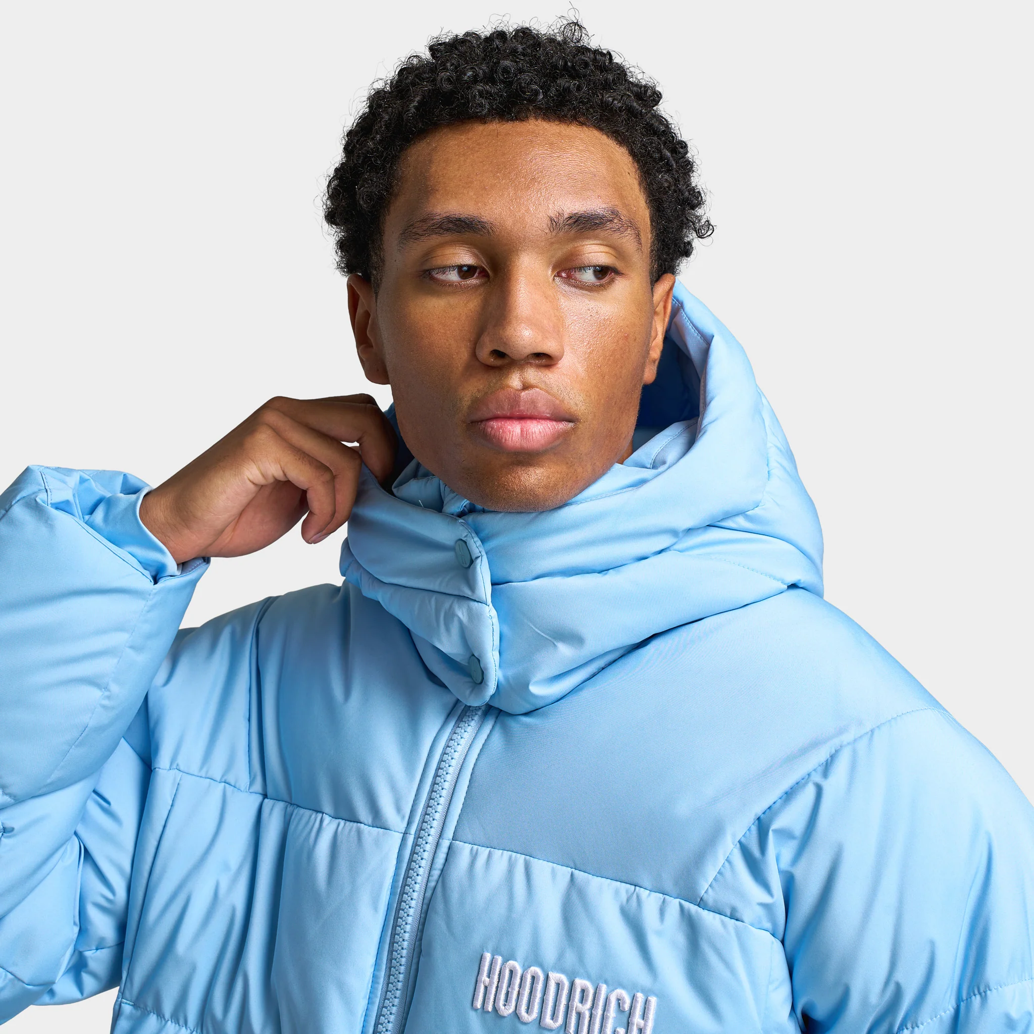 Hoodrich Phenom Puffer Jacket Clear Sky / White - Image 4