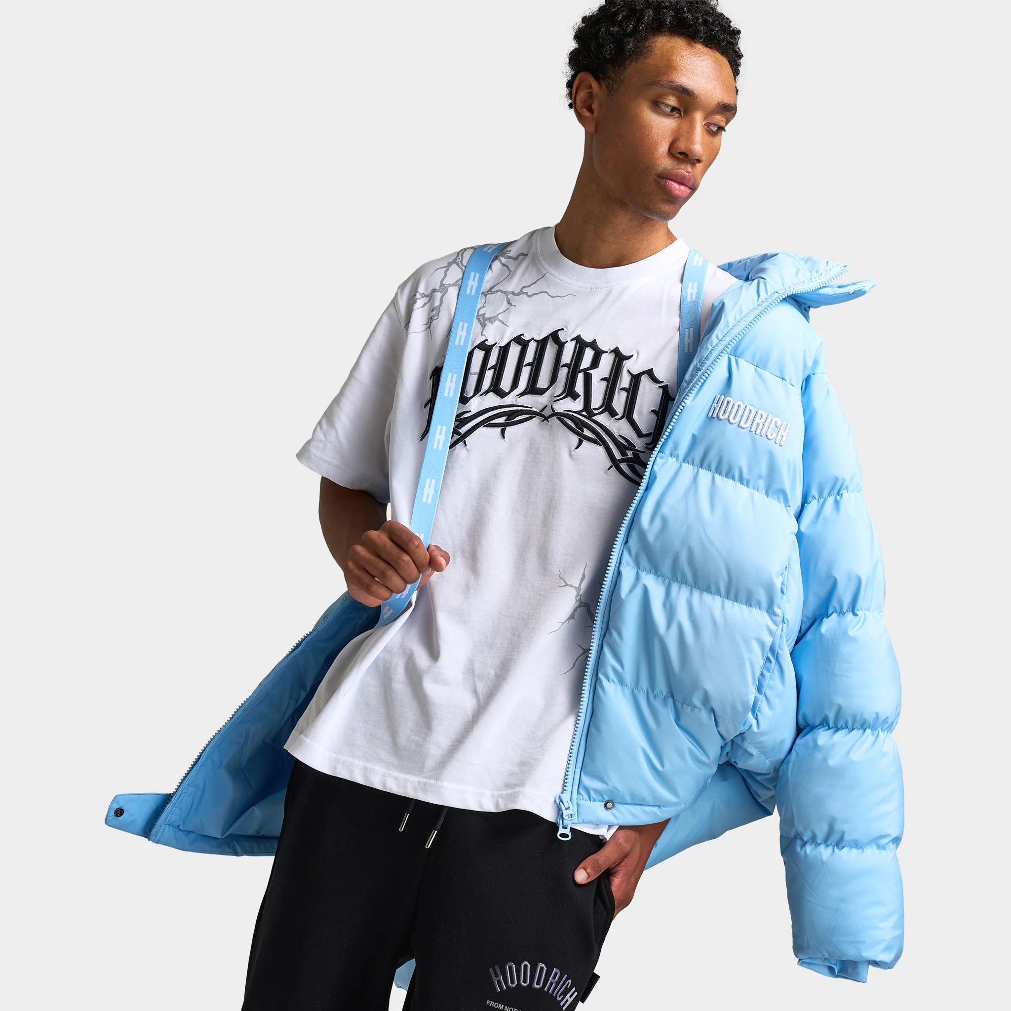 Hoodrich Phenom Puffer Jacket Clear Sky / White - Image 6