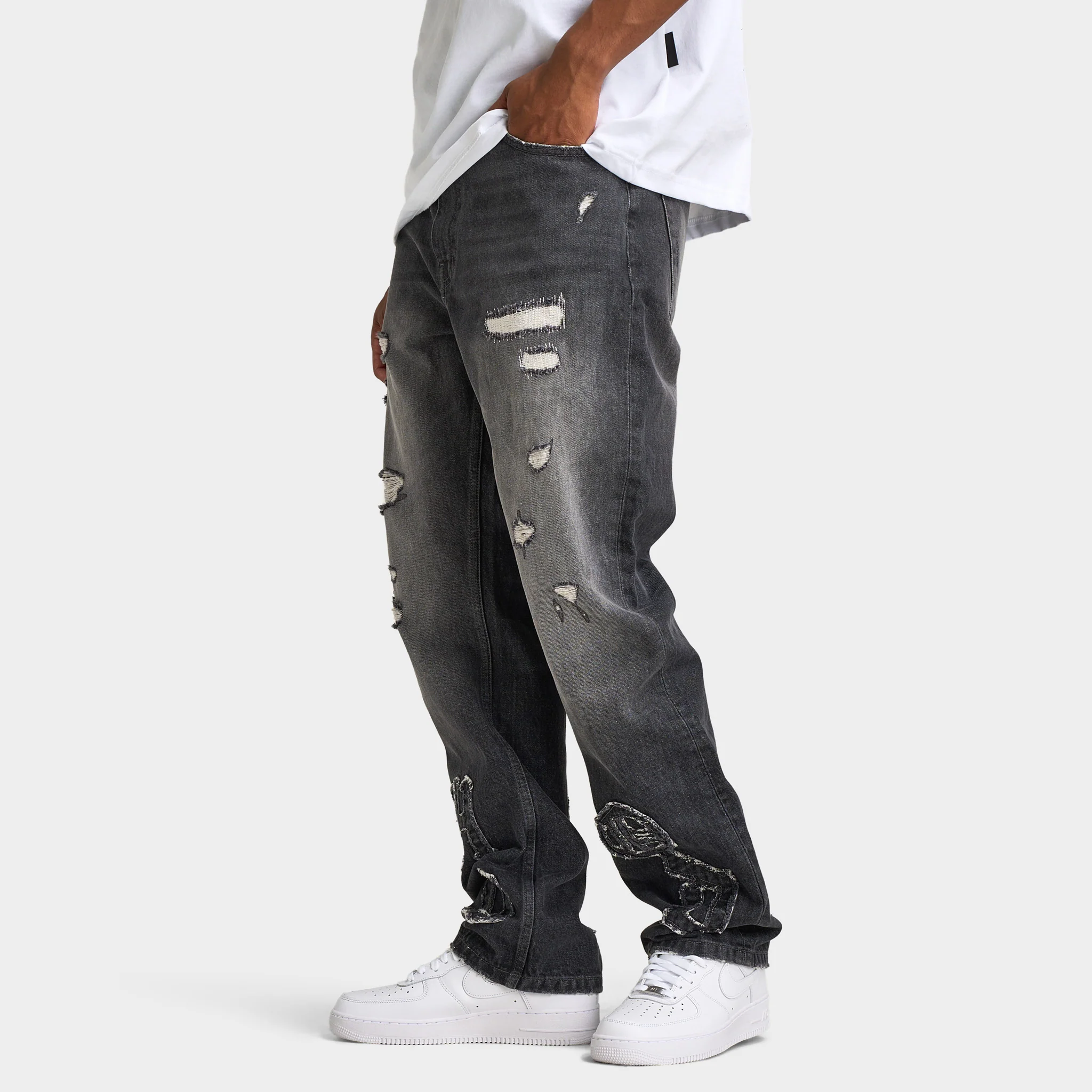 Hoodrich Rebellion Straight Leg Denim / Grey - Image 3