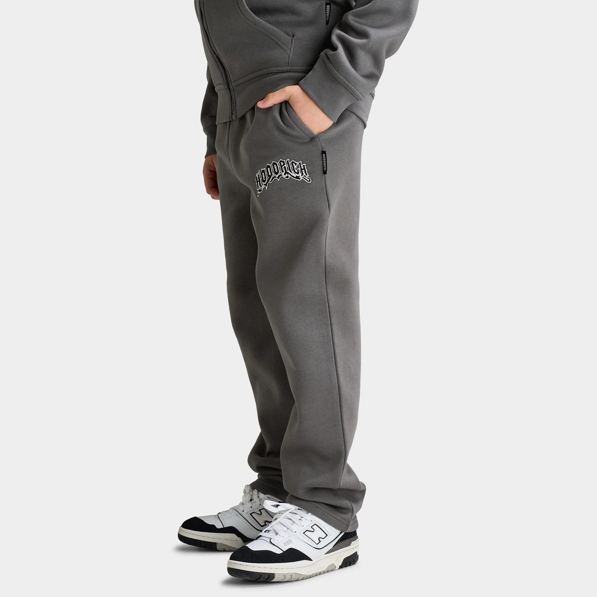 Hoodrich Juniors' Ritual Regular Open Hem Jogger Smoke Lava /  White - Black - Image 2