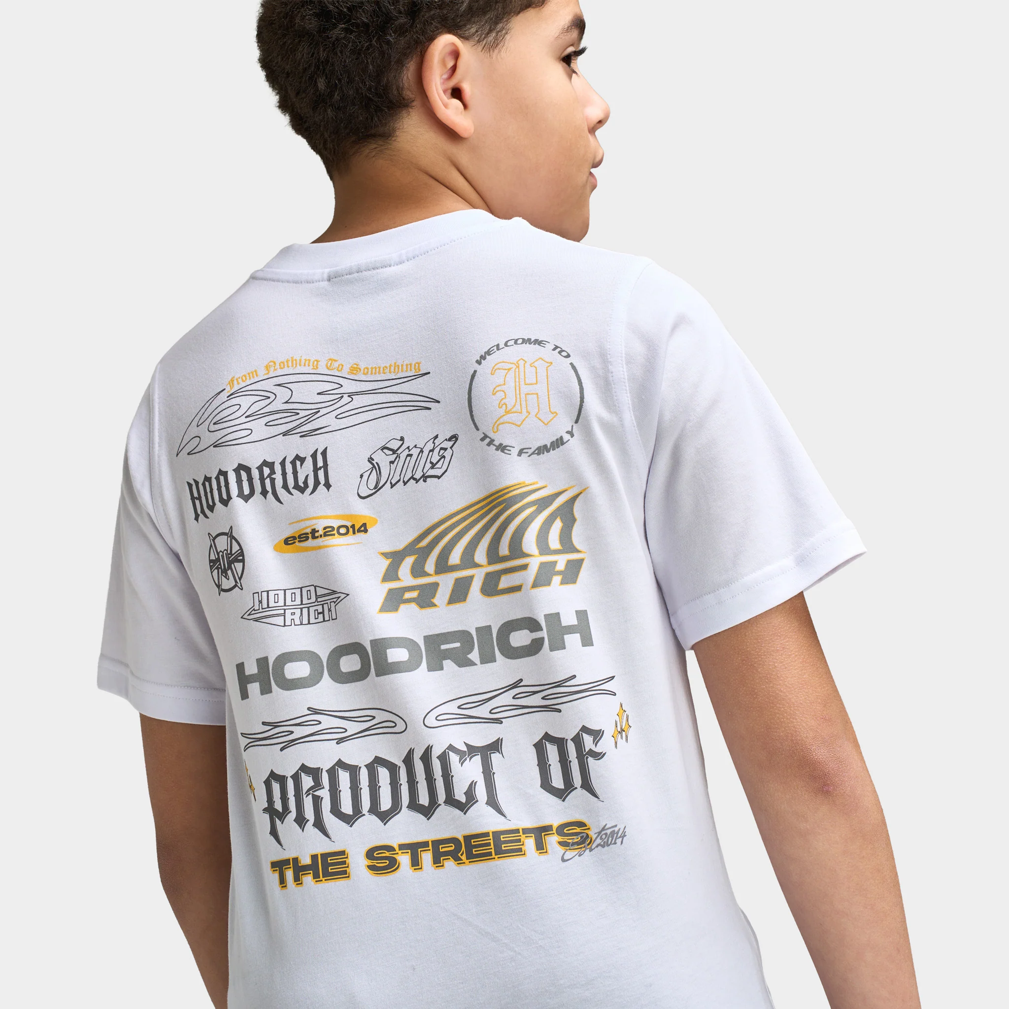 Hoodrich Juniors' Ritual Regular T-Shirt White / Black - Lava Smoke - Image 4
