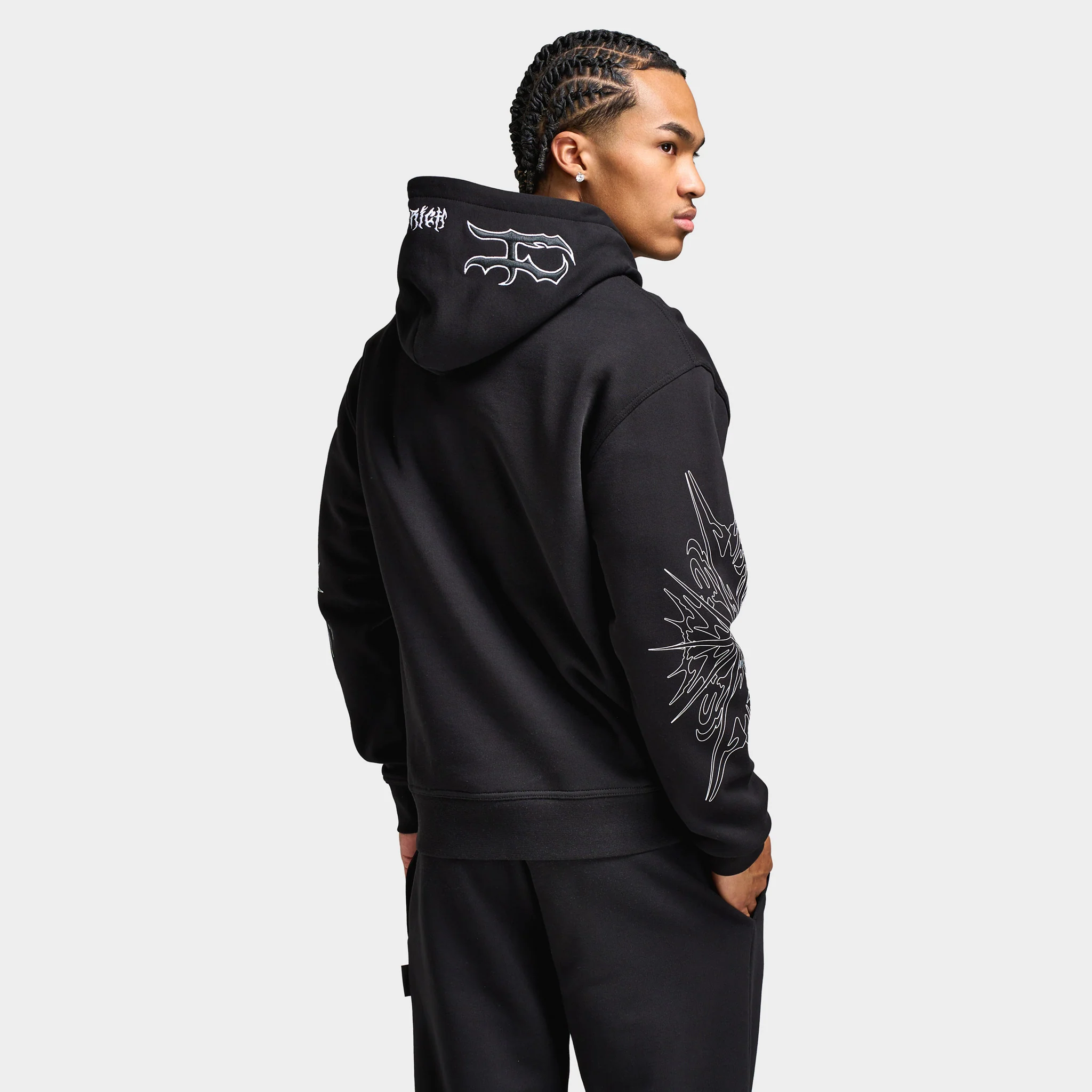 Hoodrich Spectral Hoodie Black / White - Image 2