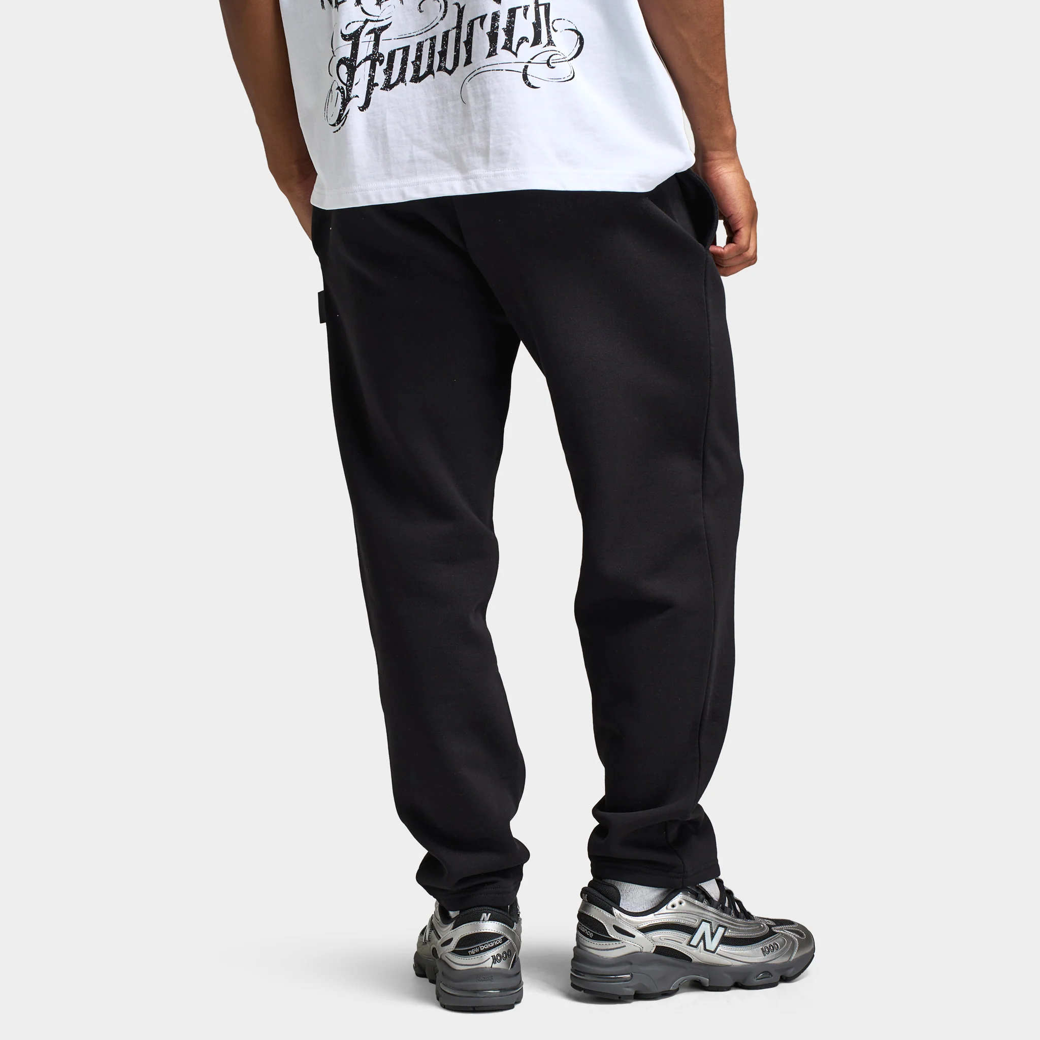 Hoodrich Spectral Open Hem Jogger Black / White - Image 2