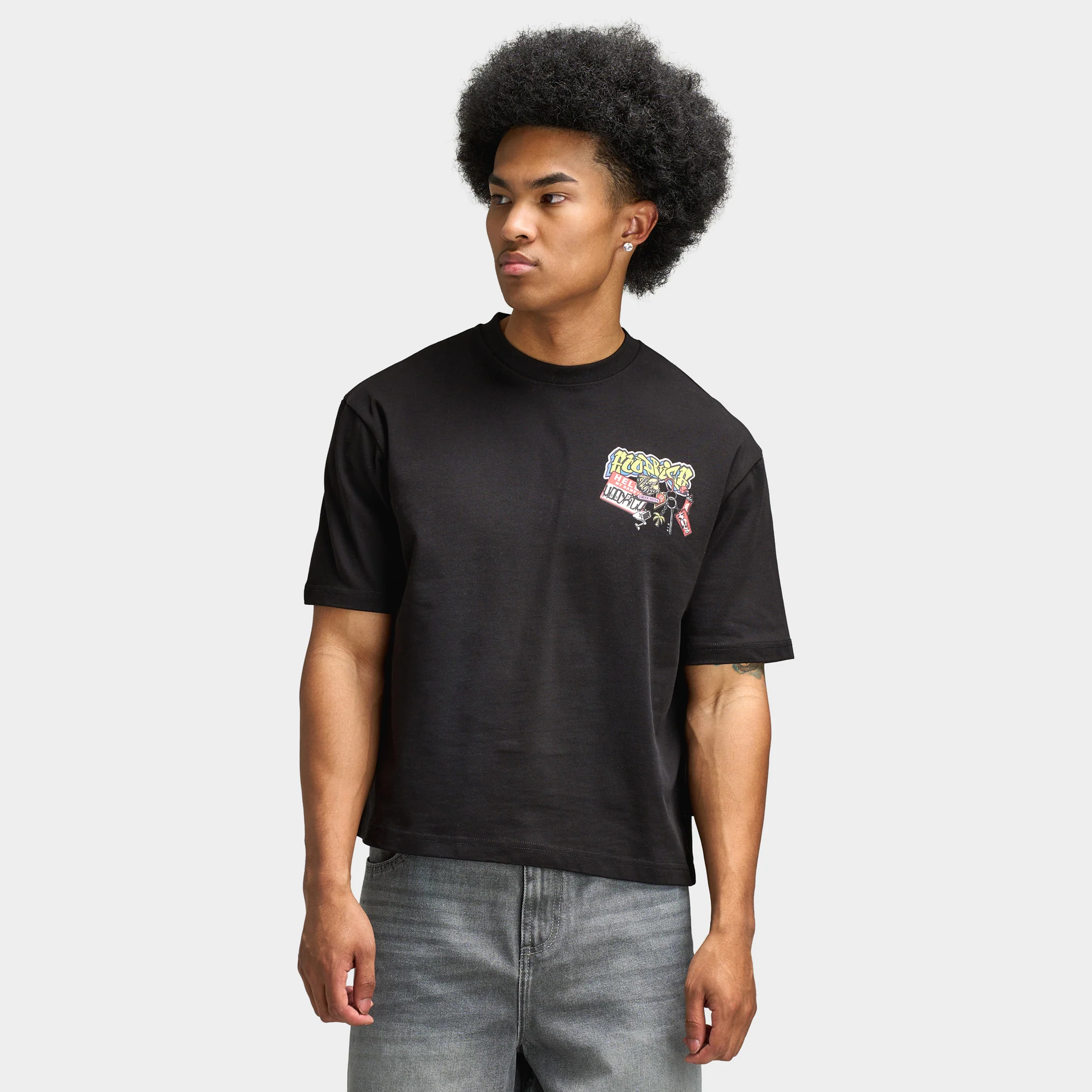 Hoodrich Streetvault Oversized T-Shirt / Black - Image 2