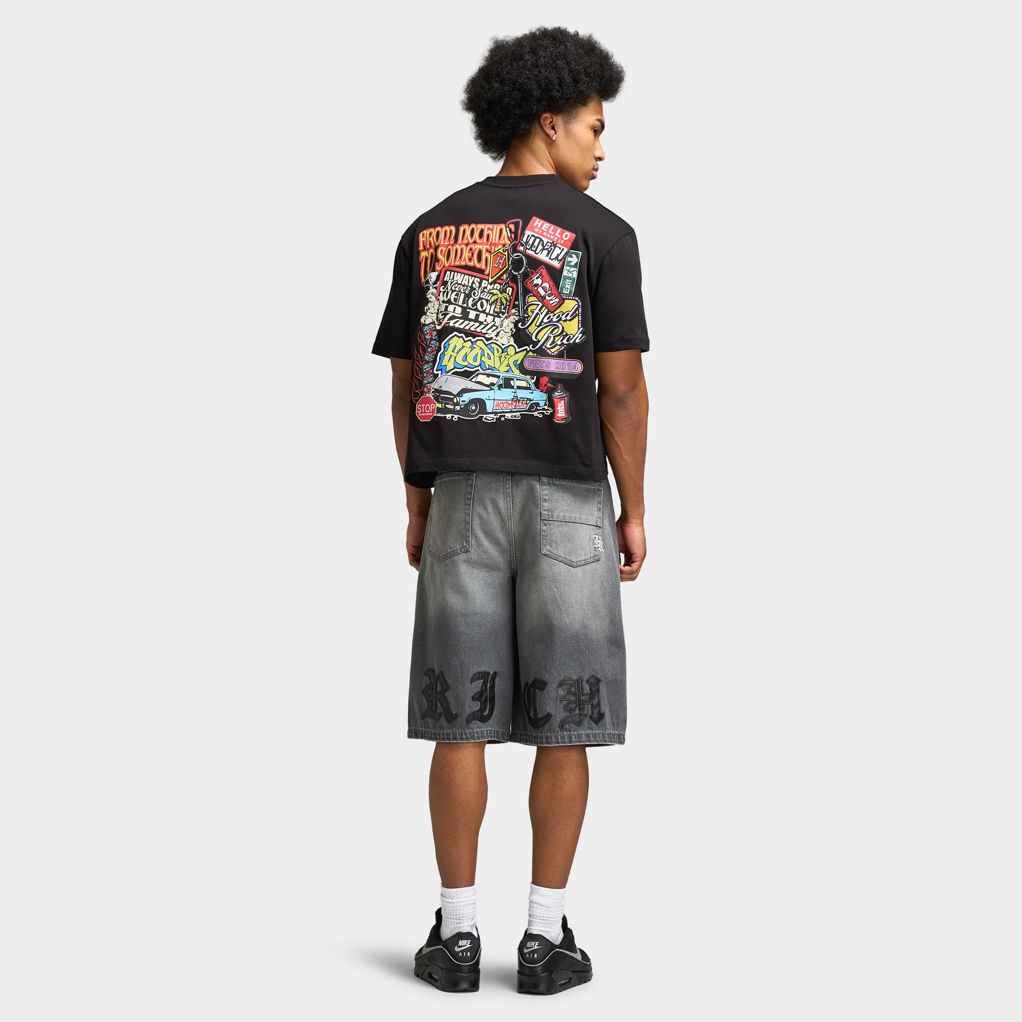 Hoodrich Streetvault Oversized T-Shirt / Black - Image 4