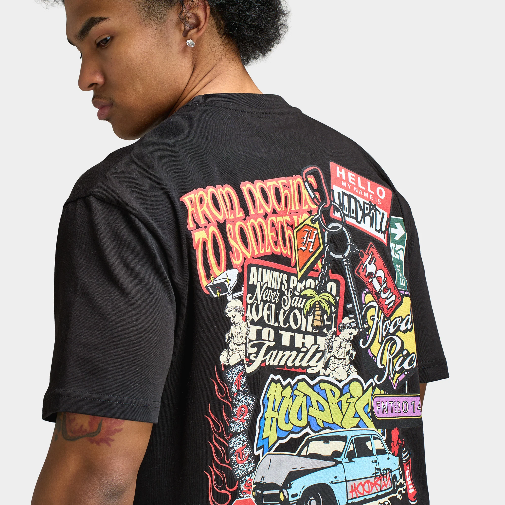 Hoodrich Streetvault Oversized T-Shirt / Black - Image 6