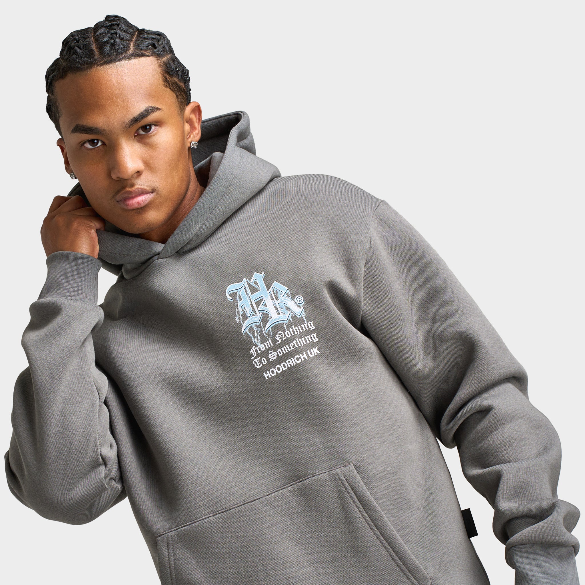 Hoodrich Tornado Oversized Hoodie Lava Smoke / White / Blue - Image 3
