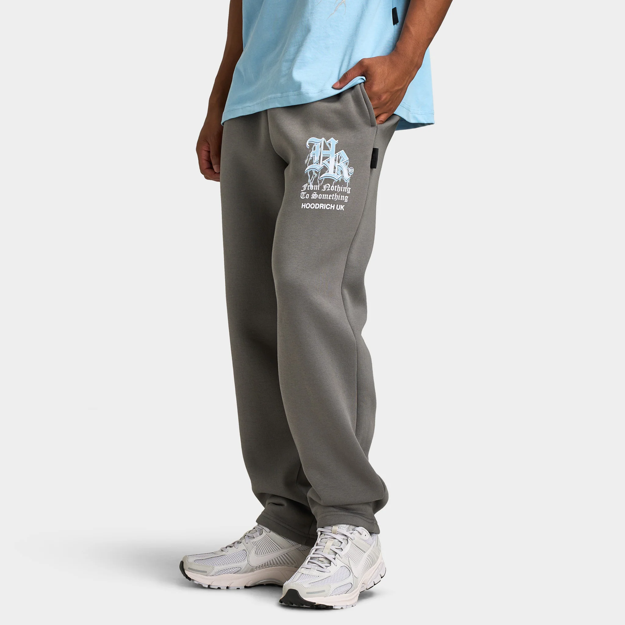 Hoodrich Tornado Oversized Open Hem Jogger Lava Smoke / White - Blue - Image 3