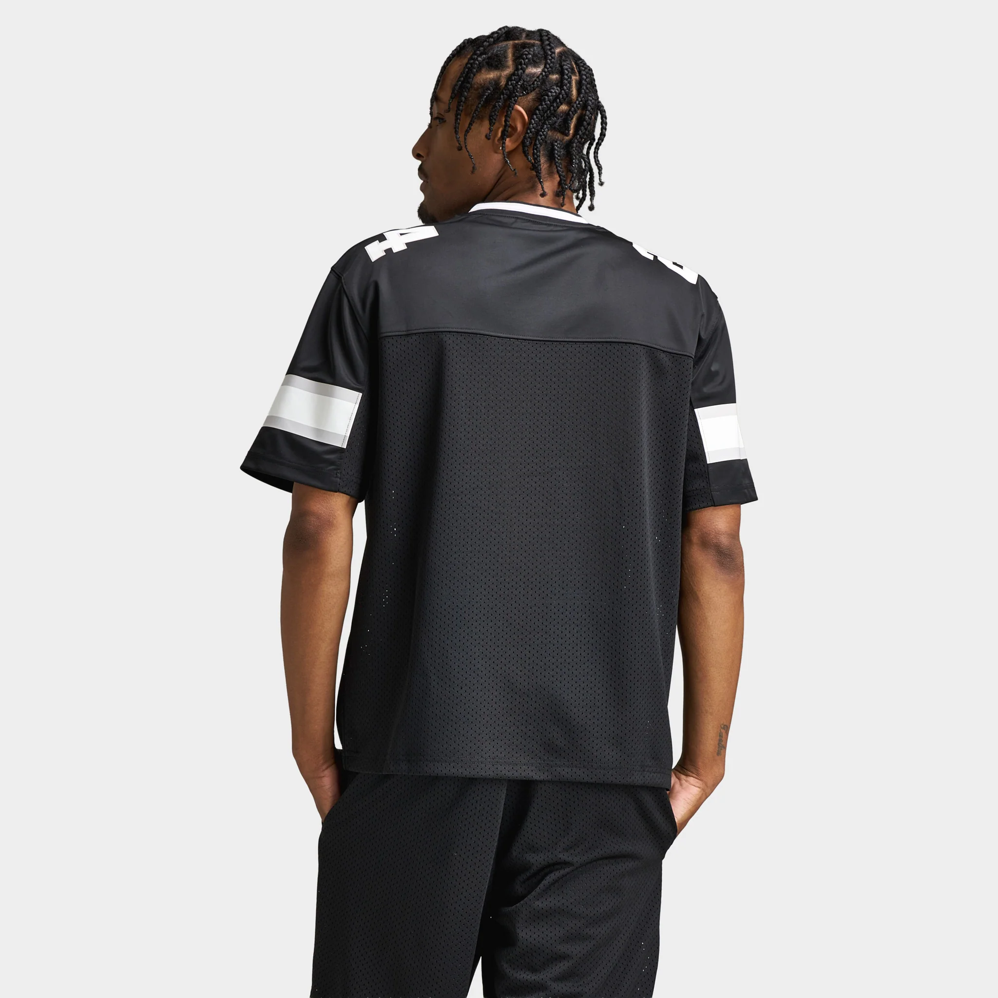 Hoodrich Varsite Oversized Mesh Jersey Black / White - Image 2