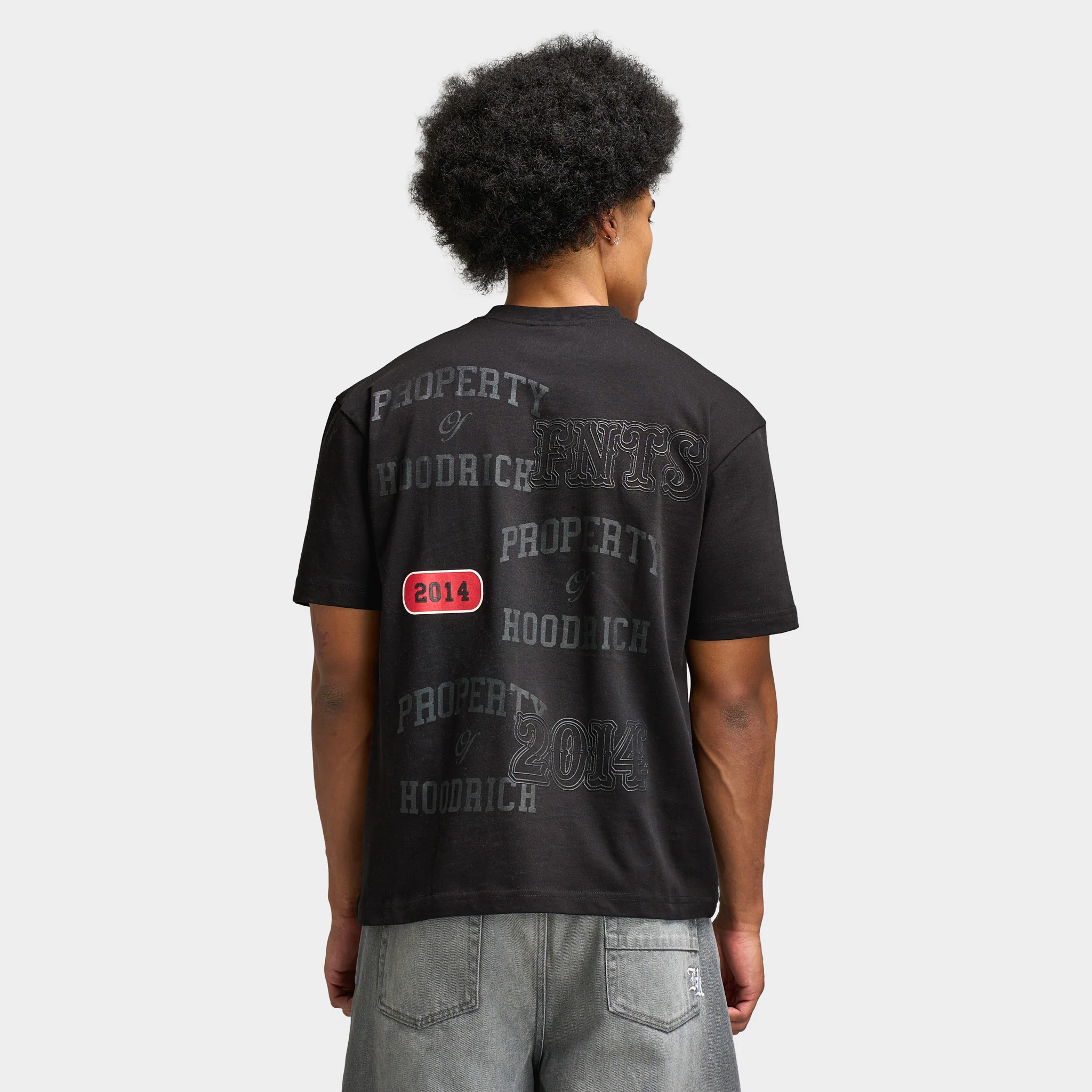 Hoodrich Varsity Oversized T-Shirt / Black - Image 2