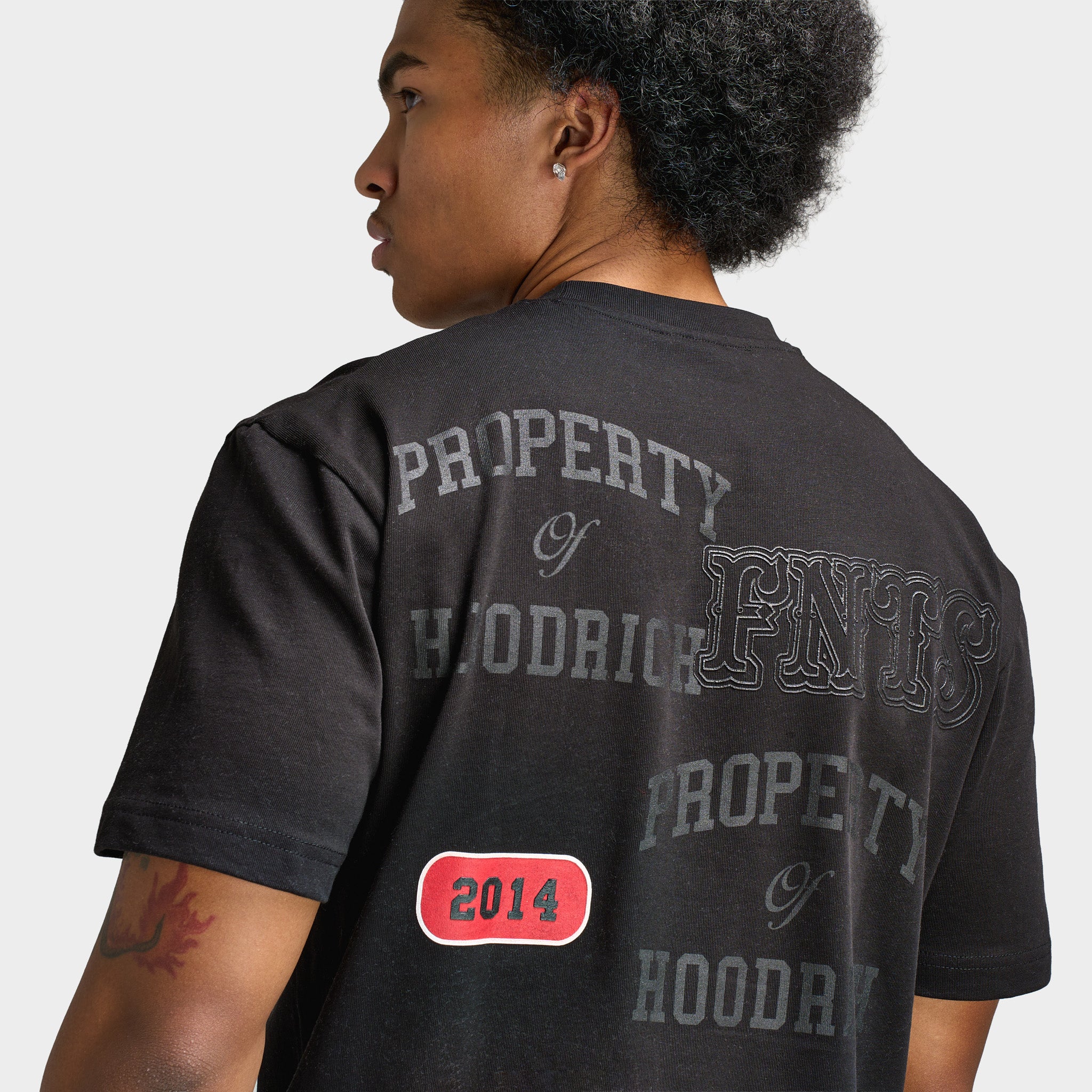 Hoodrich Varsity Oversized T-Shirt / Black - Image 6