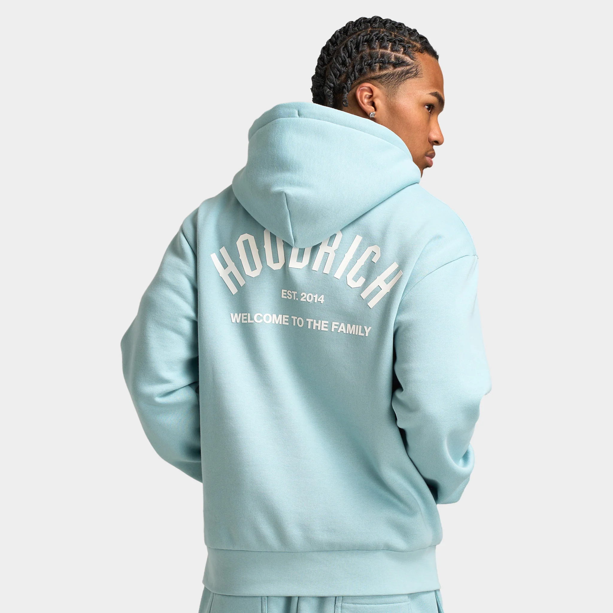Hoodrich Volcano Oversized Hoodie Sterling Blue / White - Image 2