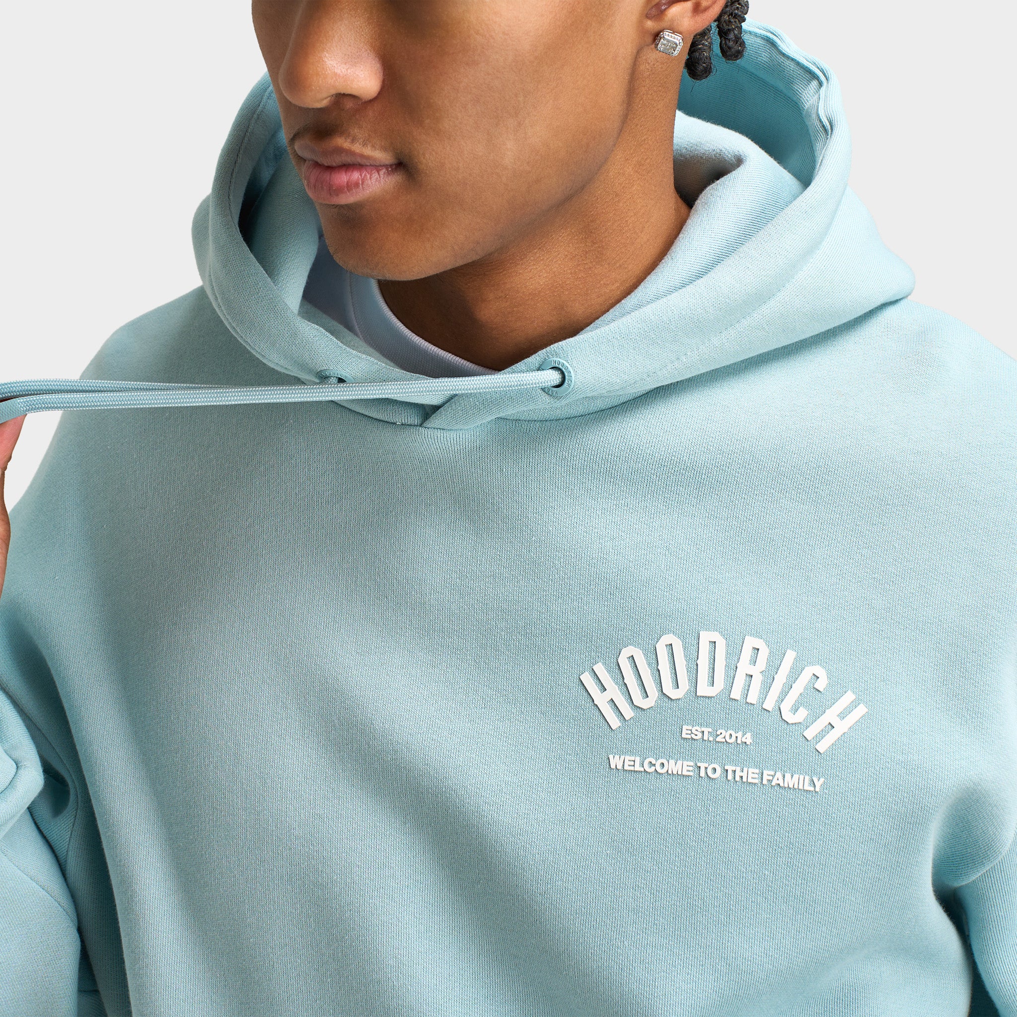 Hoodrich Volcano Oversized Hoodie Sterling Blue / White - Image 4