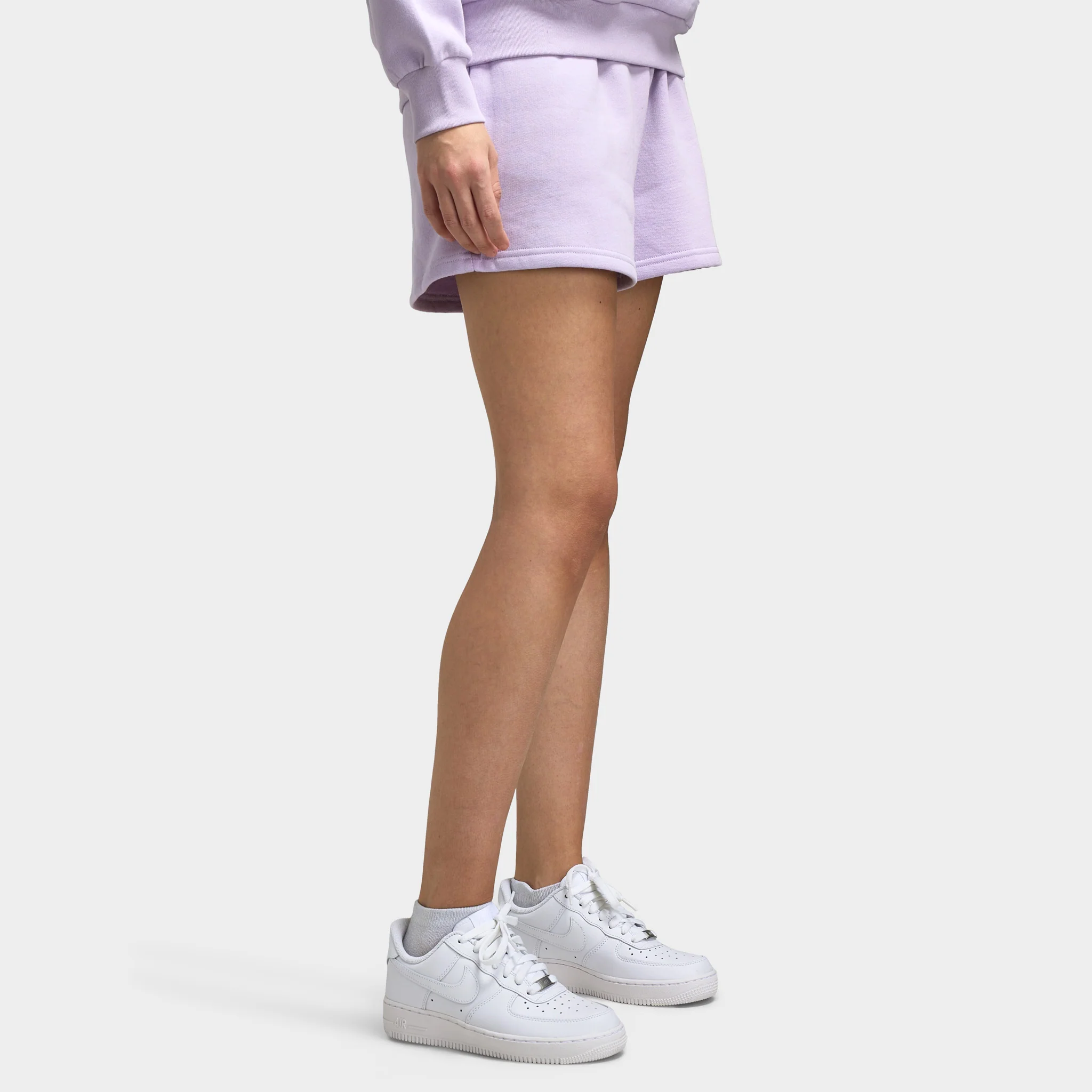 Hoodrich Women's Flex Sweatshorts Pastel Lilac / Persimmon Orange - Image 4