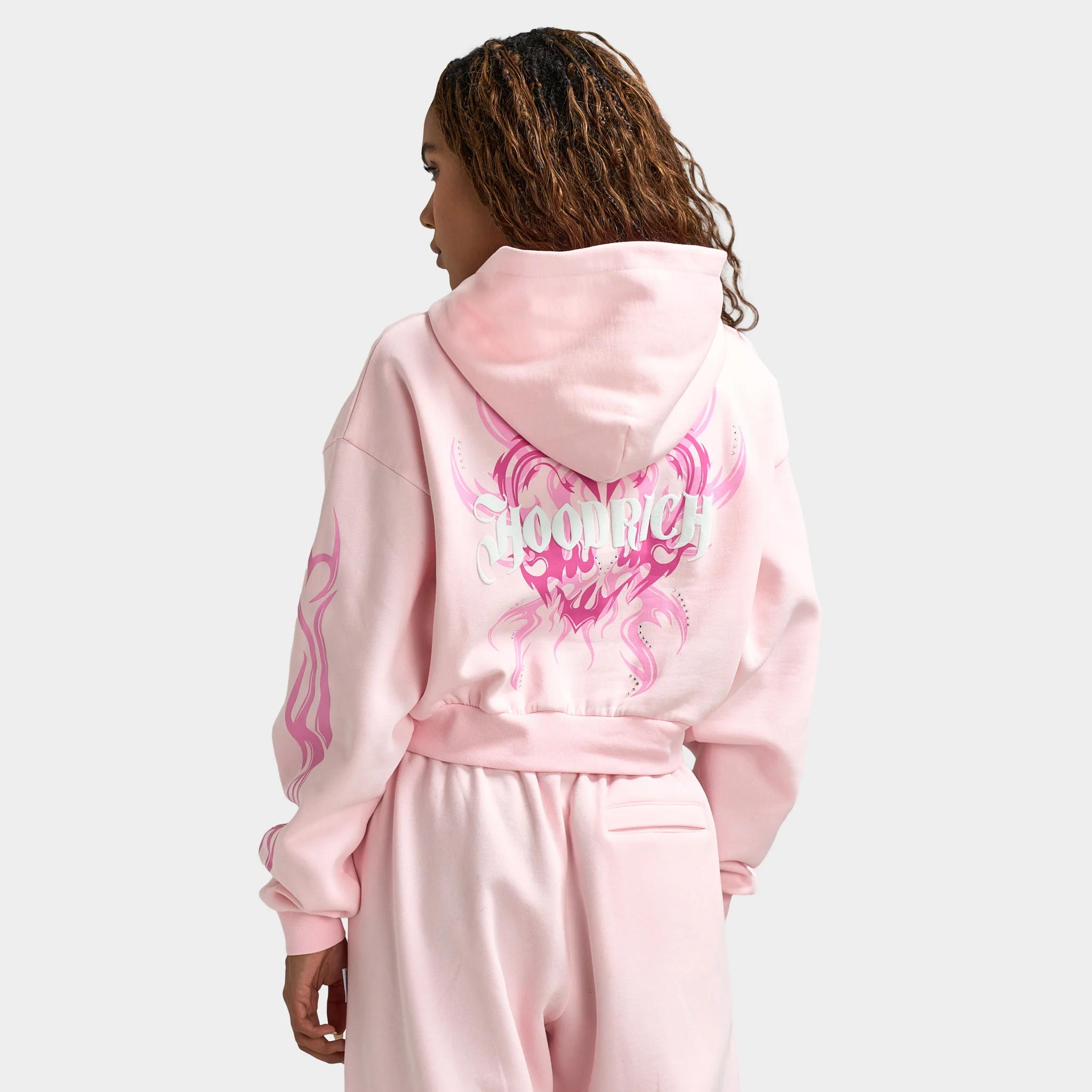 Hoodrich Women's Flux Boxy Hoodie / Pink - Image 2