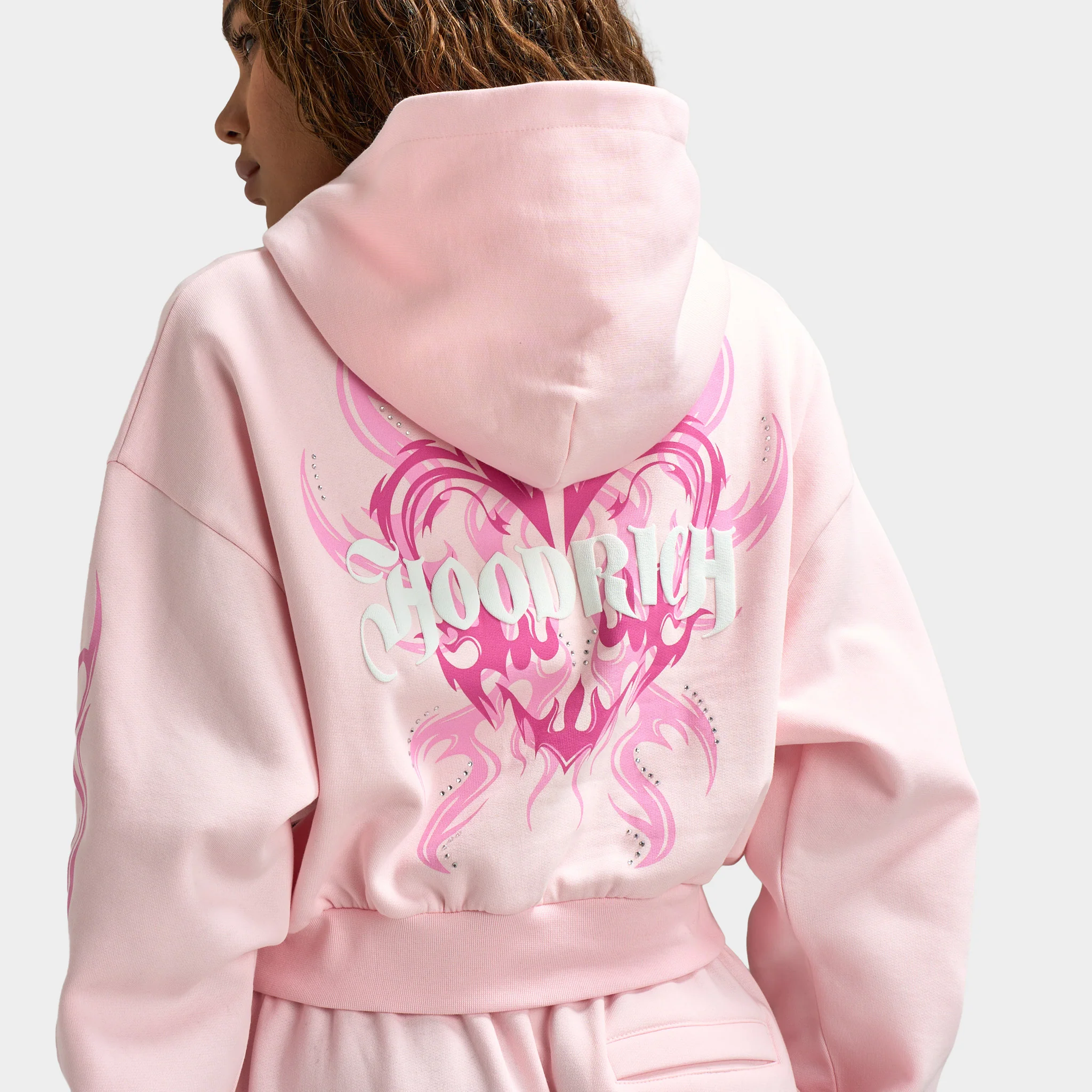 Hoodrich Women's Flux Boxy Hoodie / Pink - Image 4