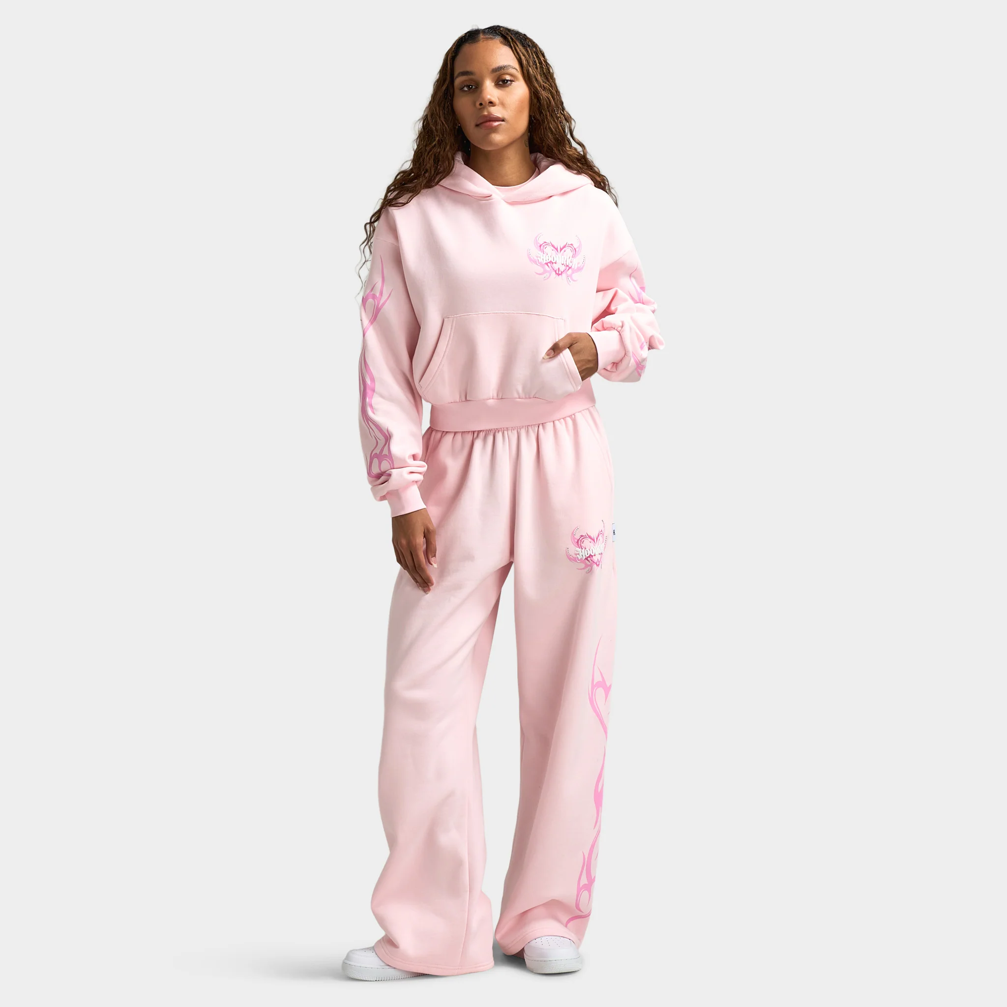 Hoodrich Women's Flux Boxy Hoodie / Pink - Image 6