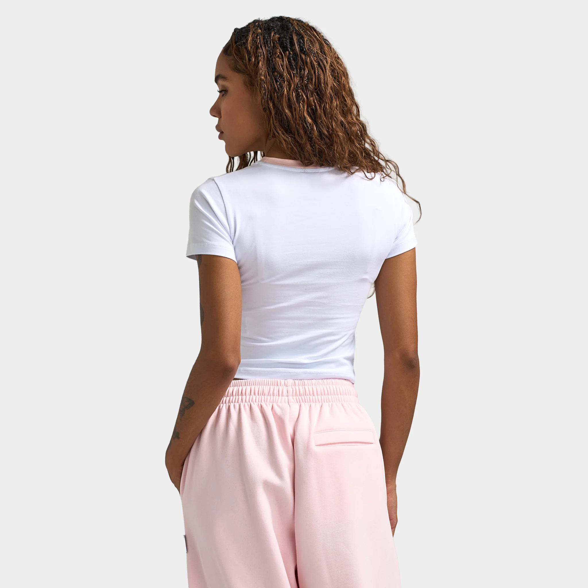 Hoodrich Women's Flux Fitted Tee White / Pink - Image 2