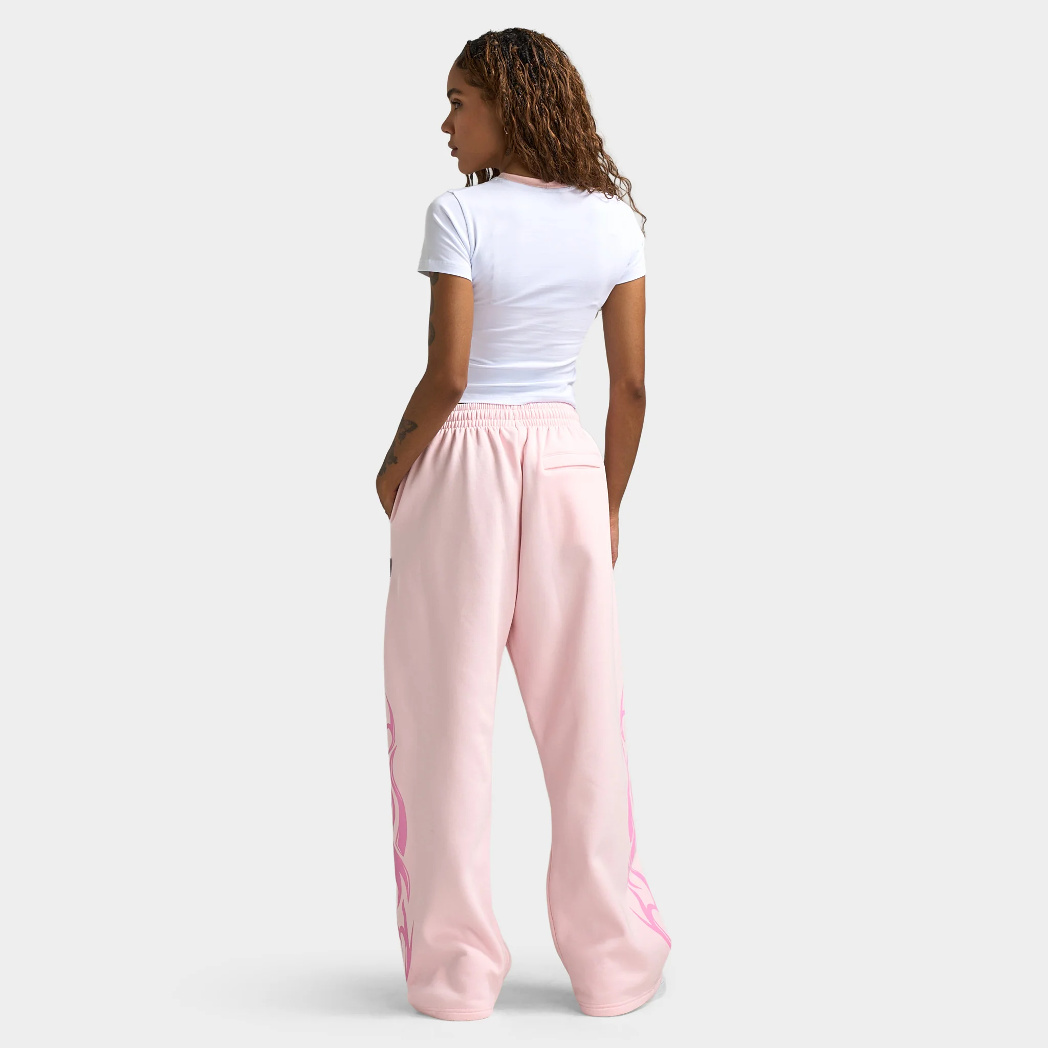 Hoodrich Women's Flux Fitted Tee White / Pink - Image 5