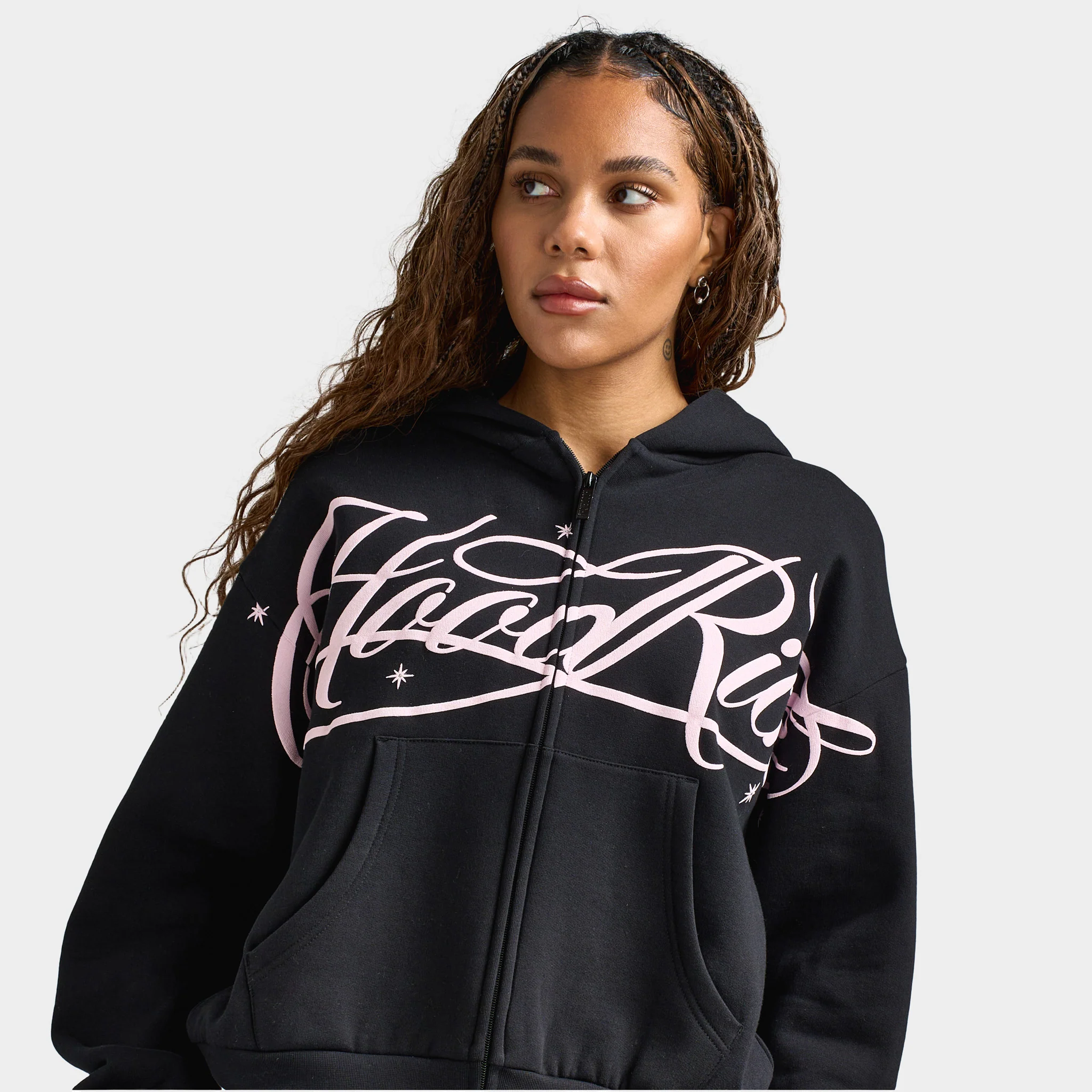 Hoodrich Women's Solace Full Zip Hoodie / Black - Image 3