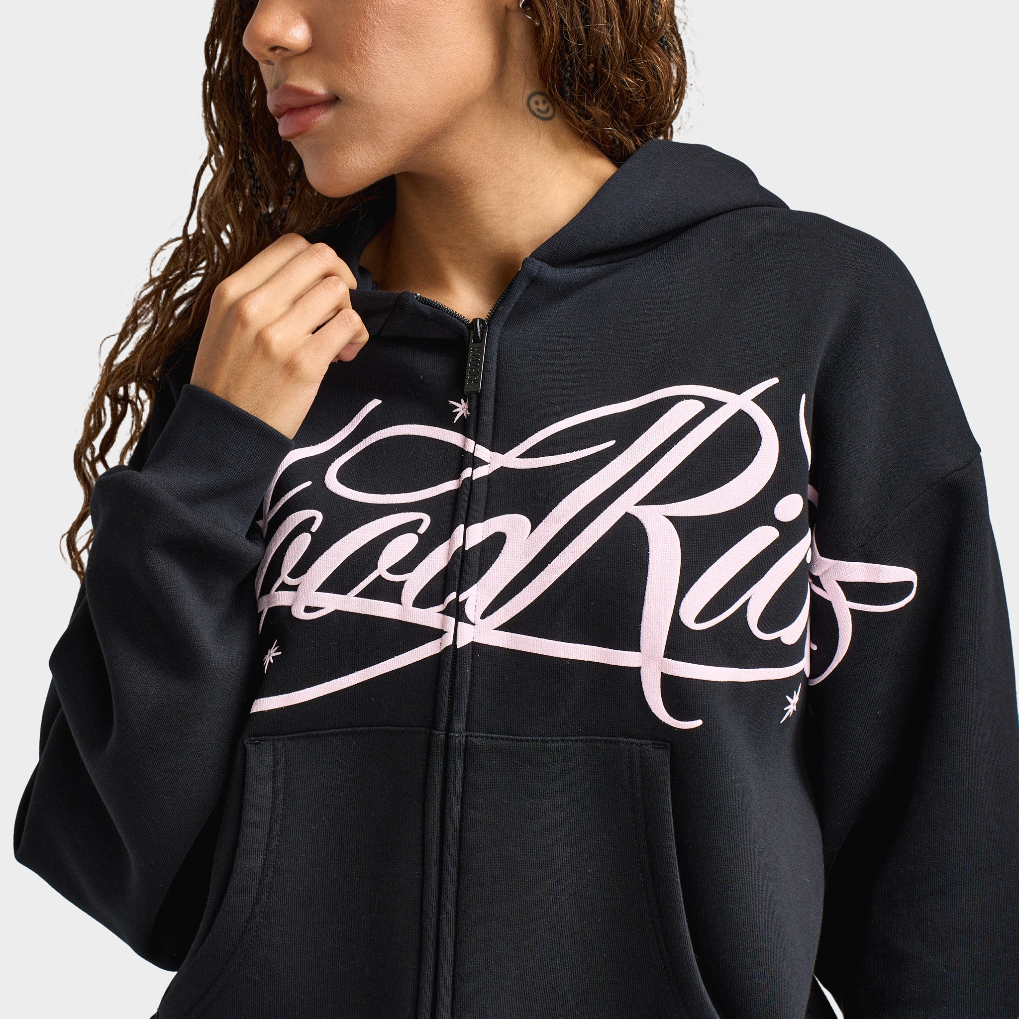 Hoodrich Women's Solace Full Zip Hoodie / Black - Image 4