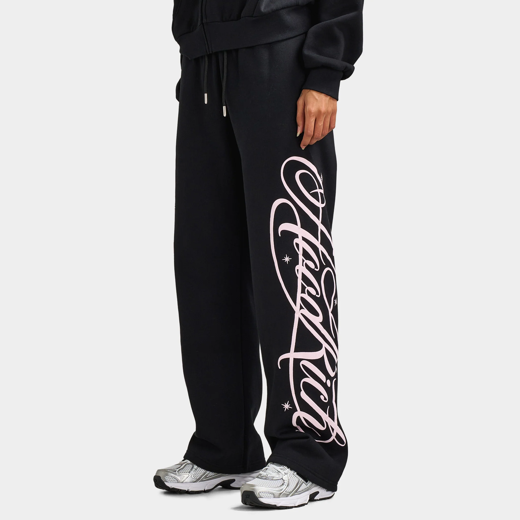 Hoodrich Women's Solace Wide Leg Joggers / Black - Image 3