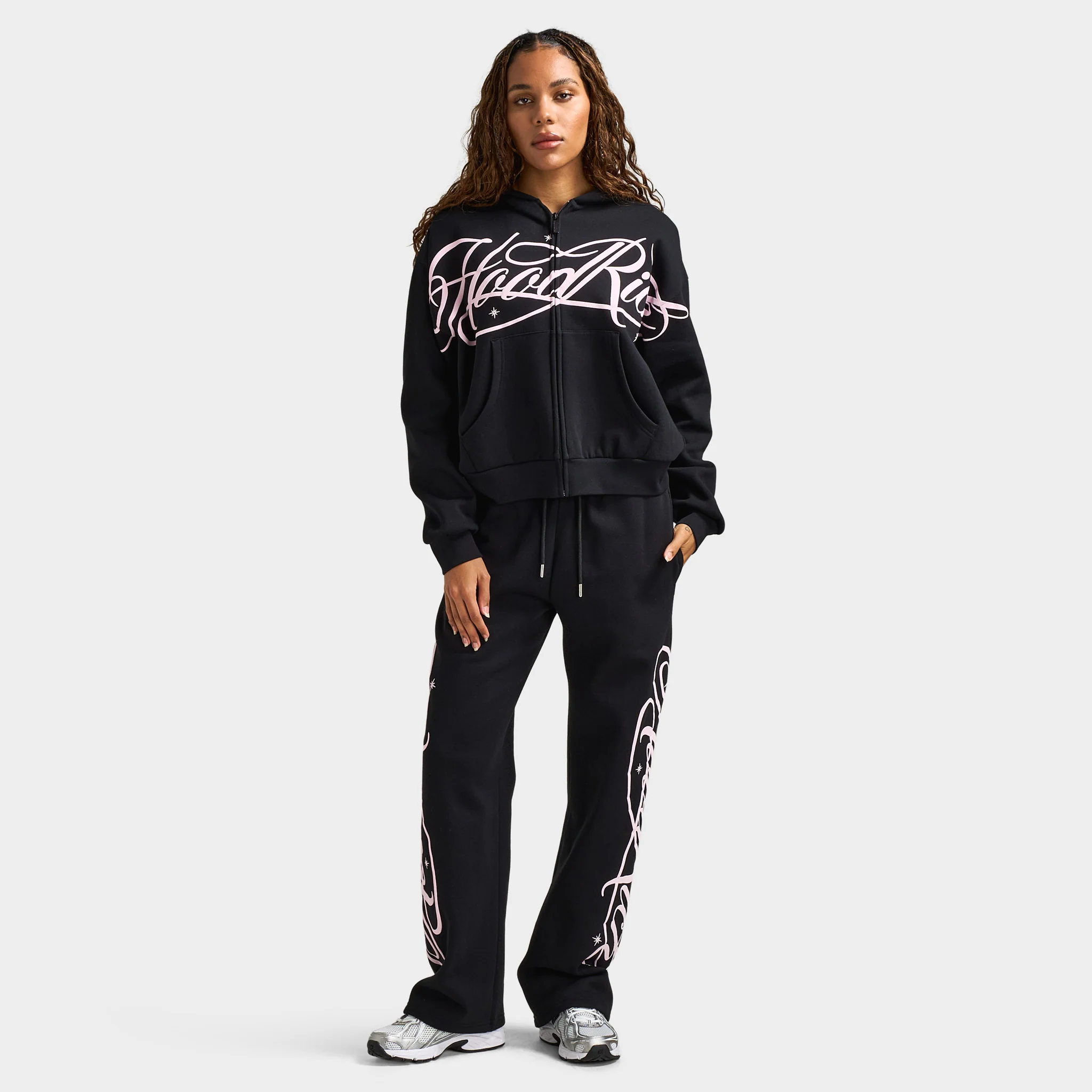 Hoodrich Women's Solace Wide Leg Joggers / Black - Image 6
