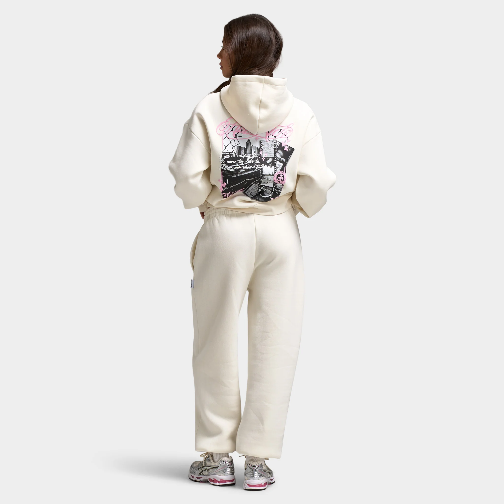 Hoodrich Women's Vision Hoodie White / Pink - Image 2
