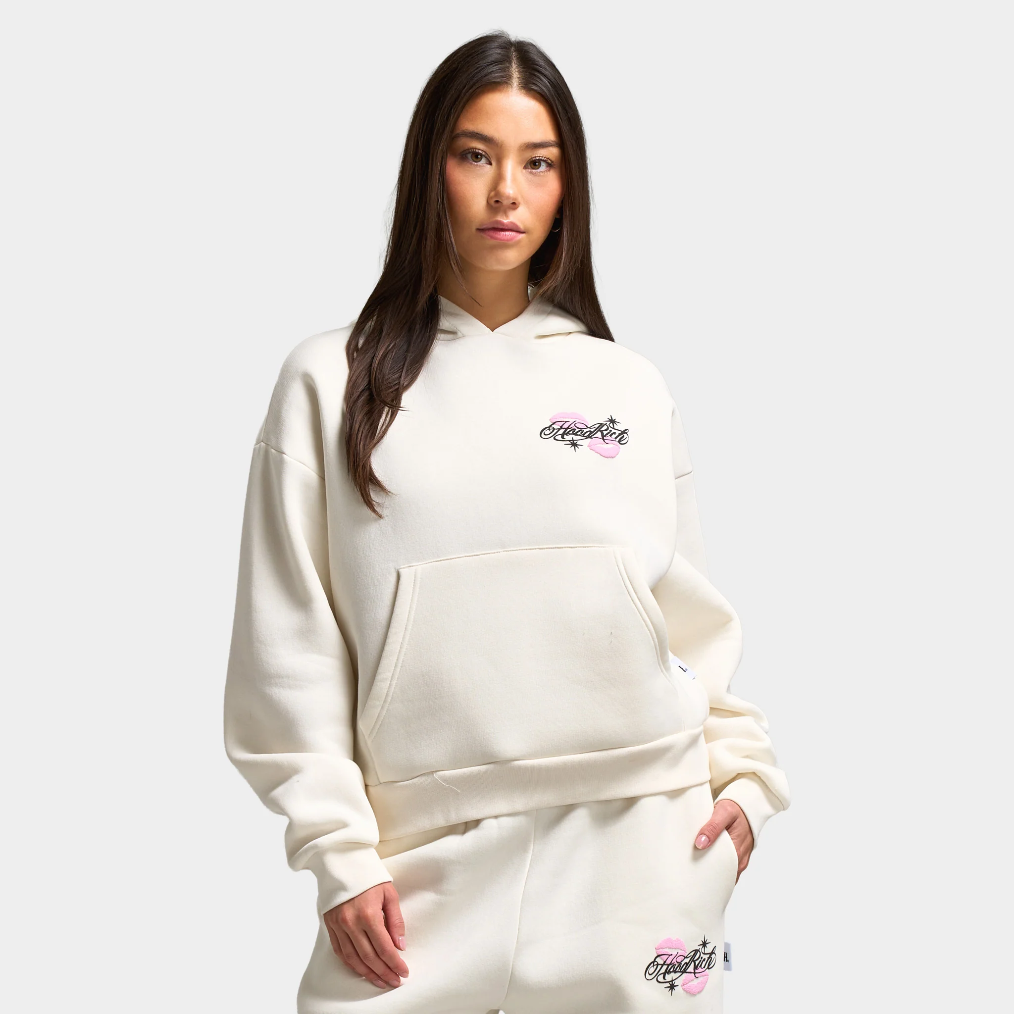 Hoodrich Women's Vision Hoodie White / Pink - Image 3