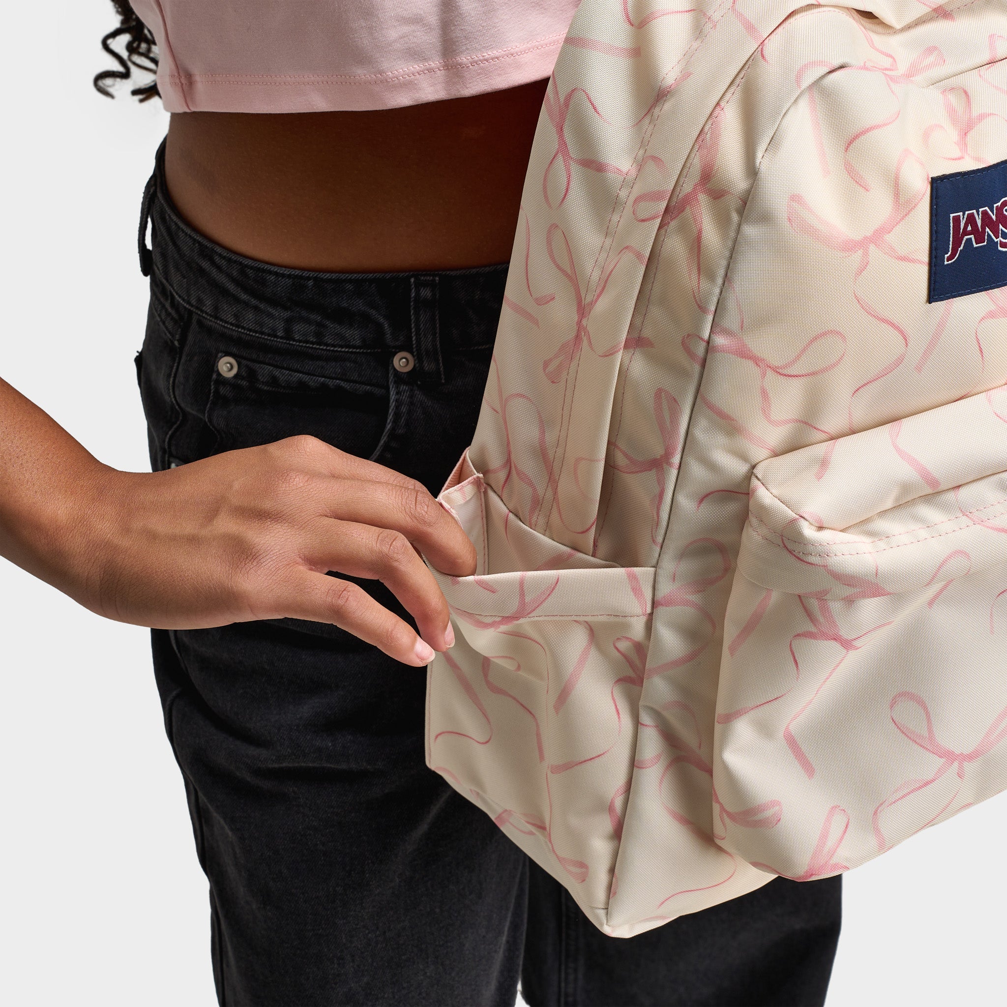 JanSport SuperBreak Plus Backpack / Rows of Bows - Image 4