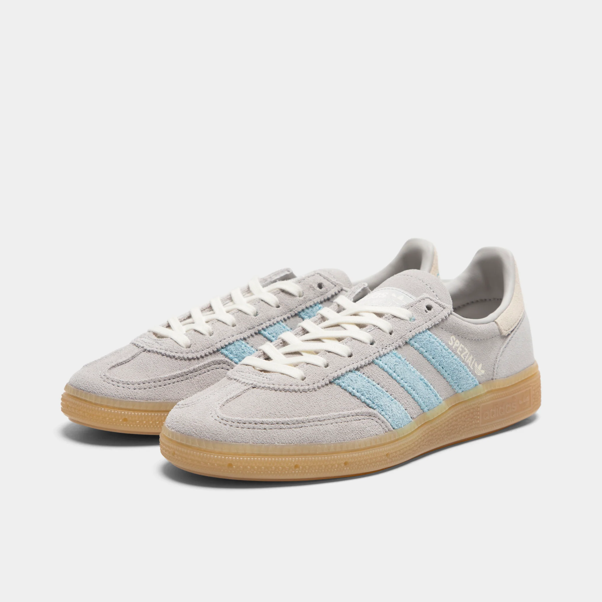 adidas Juniors' Handball Spezial Grey / Icey Blue - Gum - Image 2