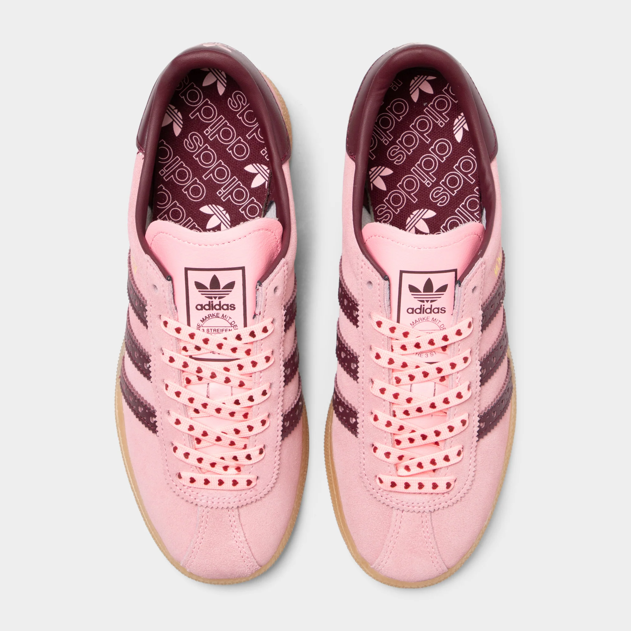 adidas Women's Muenchen Pink Spark / Shadow Red - Gum - Image 5