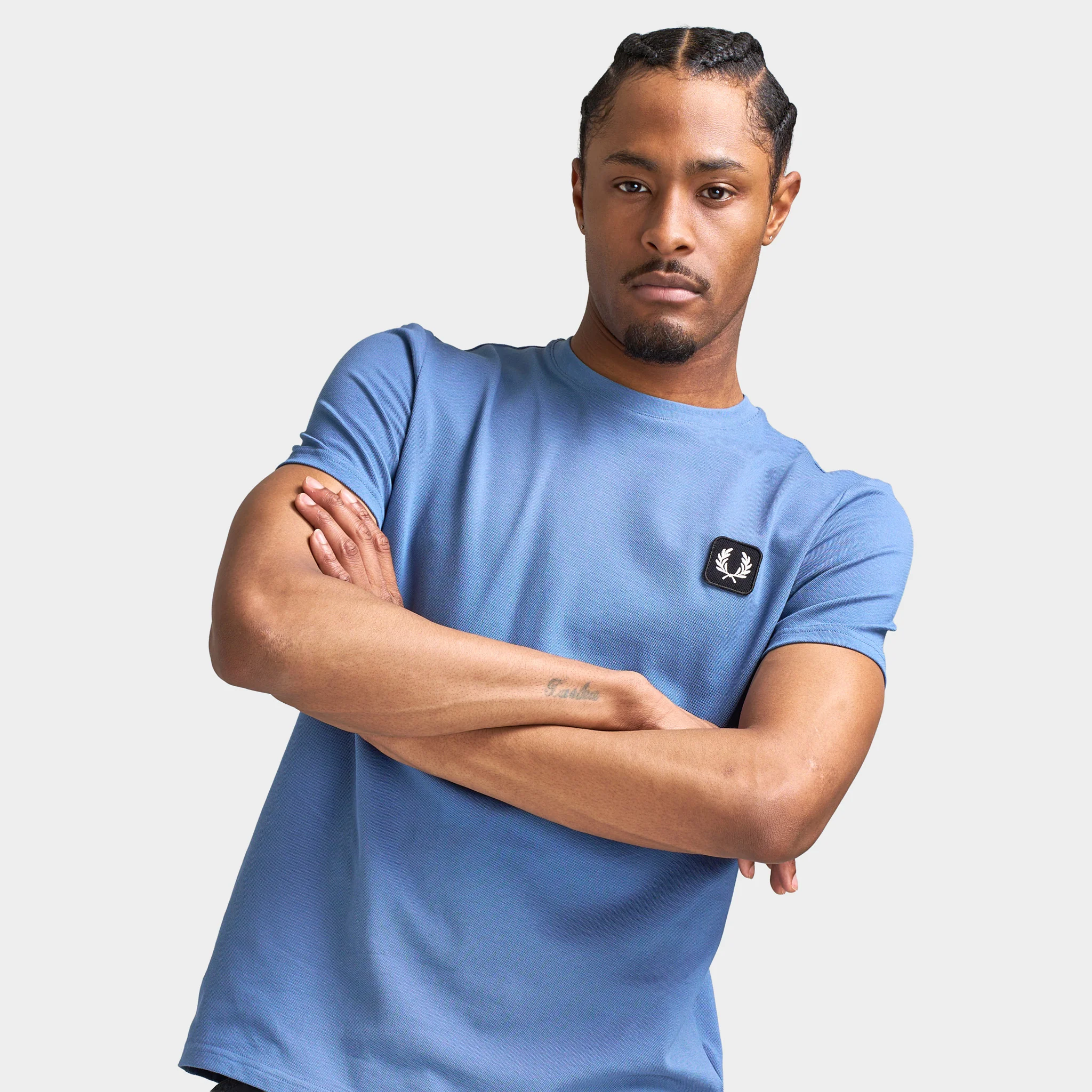 Fred Perry Badge T-Shirt / Ace Blue - Image 6