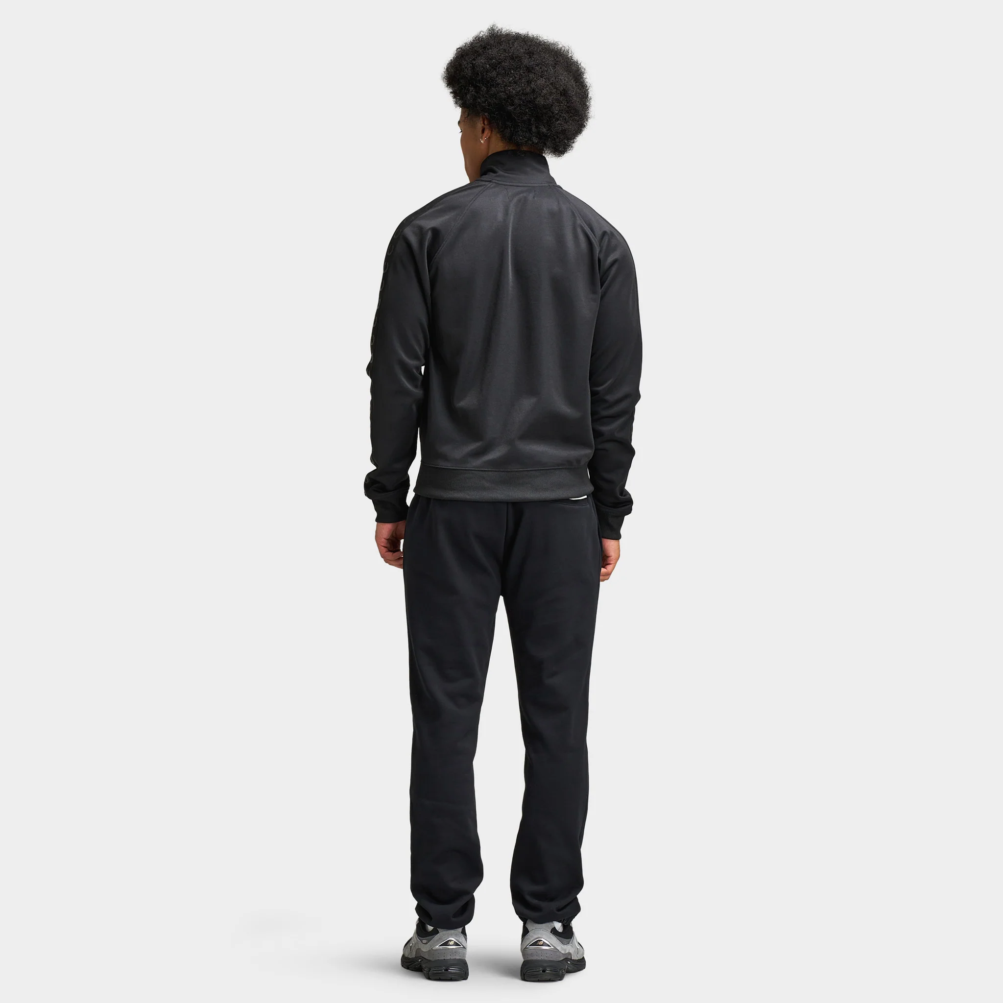 Fred Perry Contrast Tape Track Jacket Black / Black - Image 3