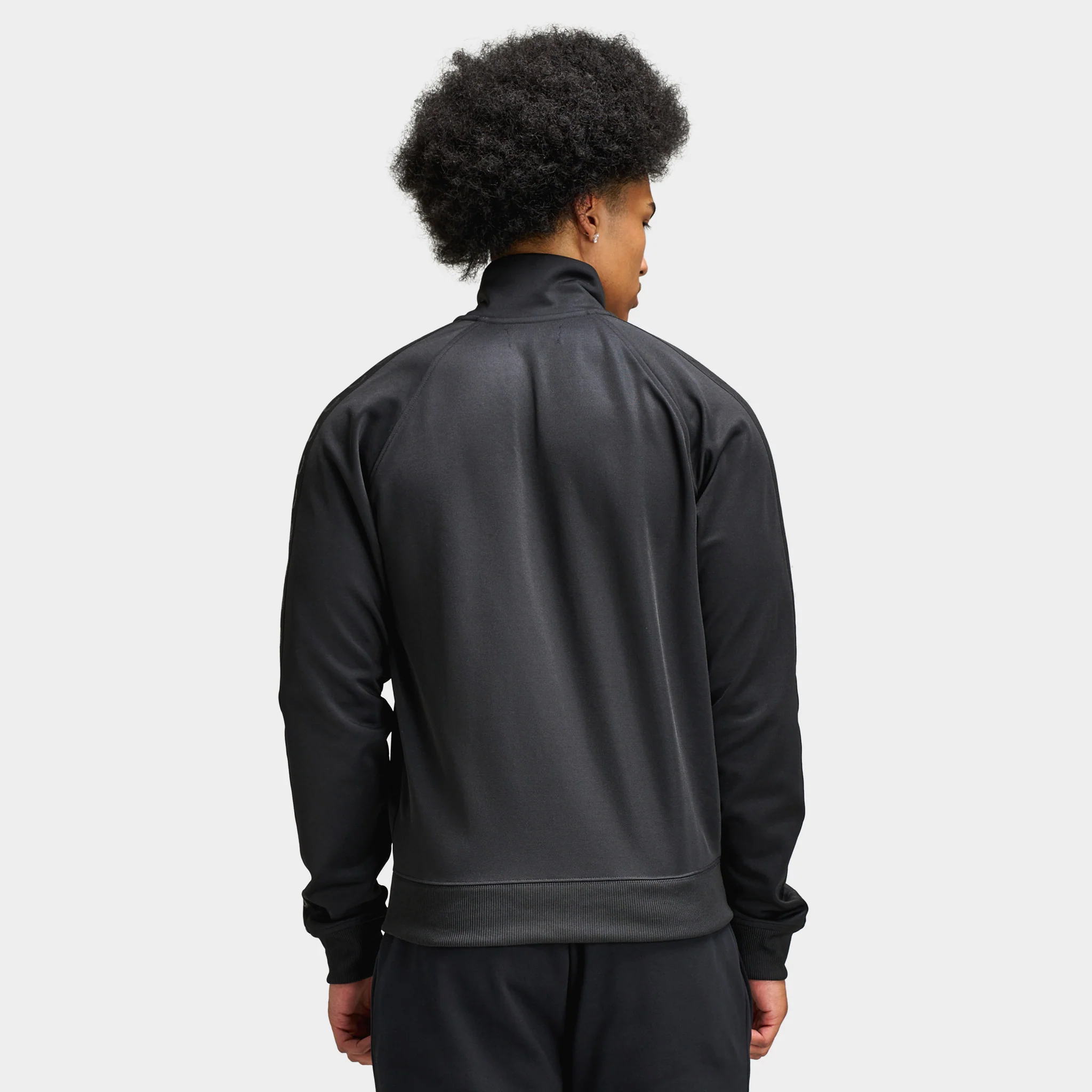 Fred Perry Contrast Tape Track Jacket Black / Black - Image 6
