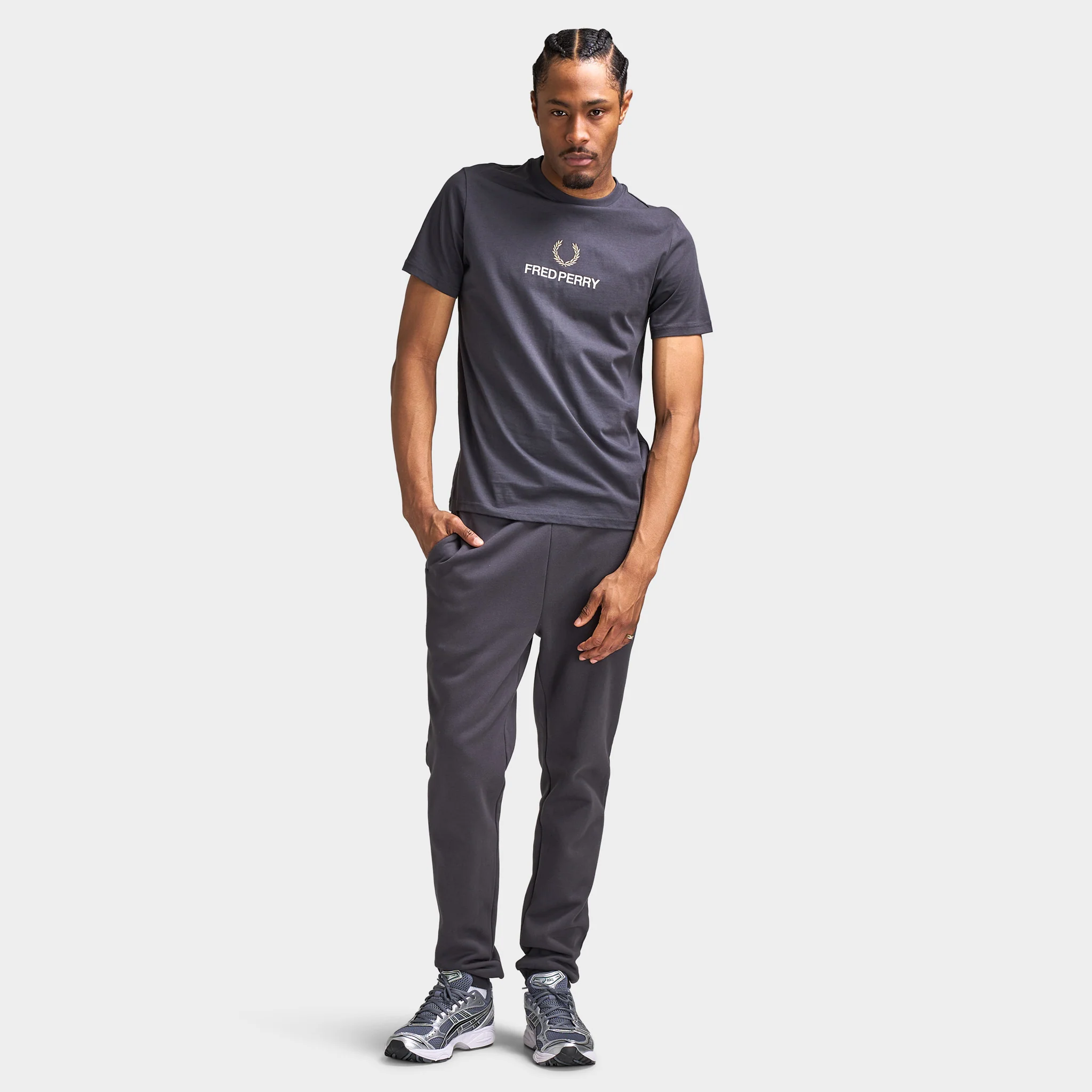 Fred Perry FLP Track Pant / Anchor Grey - Image 6
